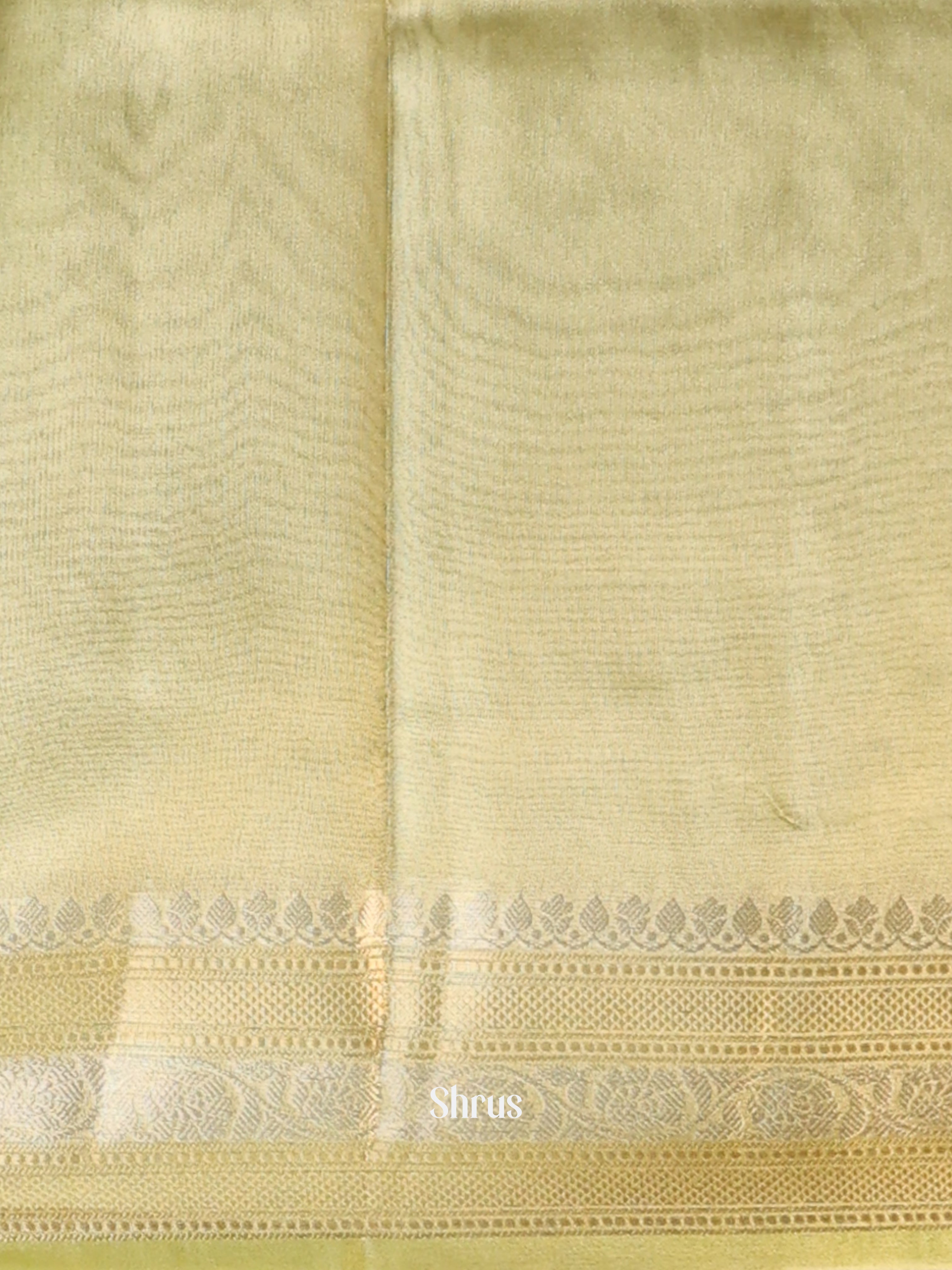 Green - Semi Tissue Saree - Shop on Shrus.com