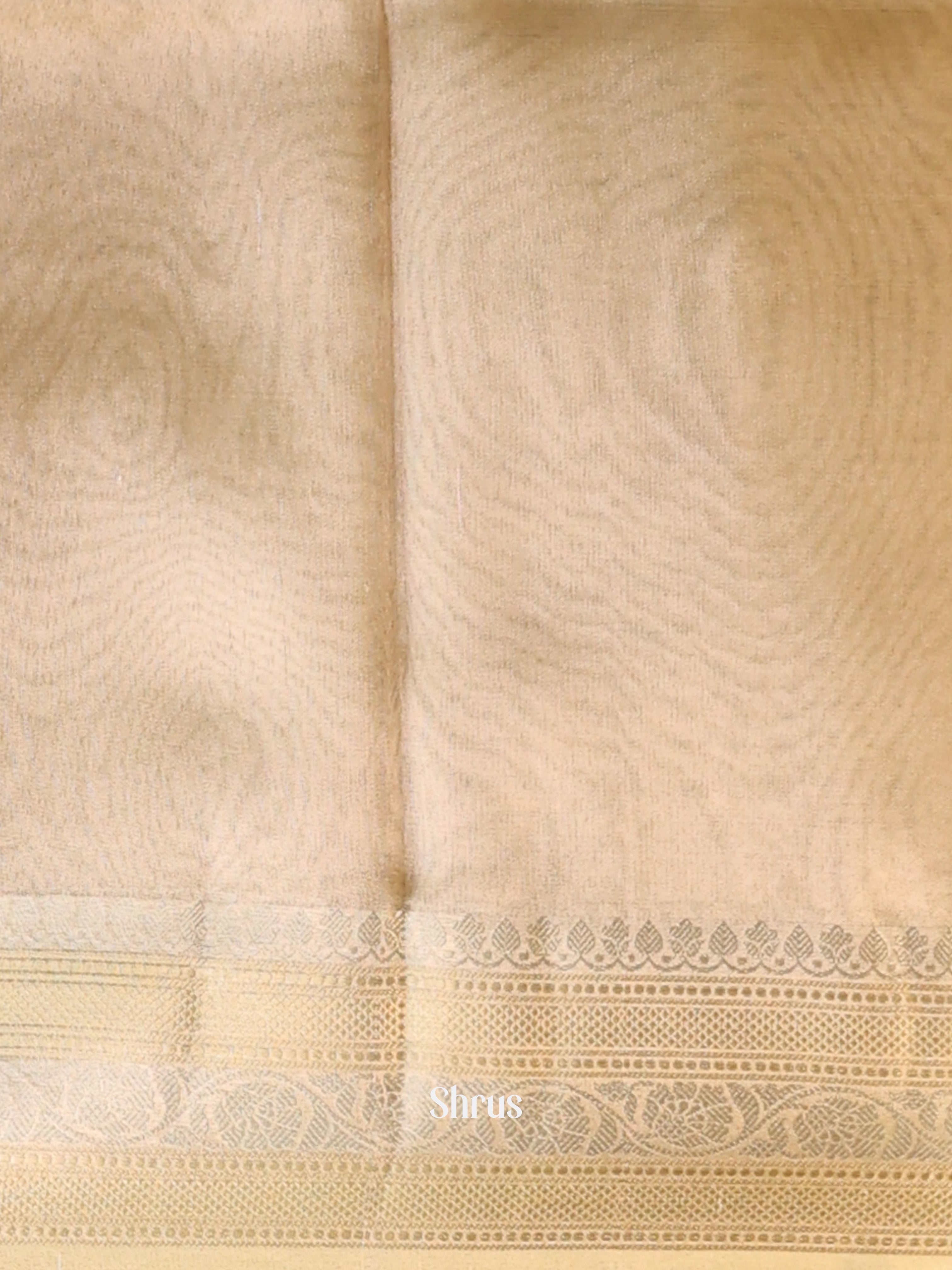 Gold - Semi Tissue Saree - Shop on Shrus.com
