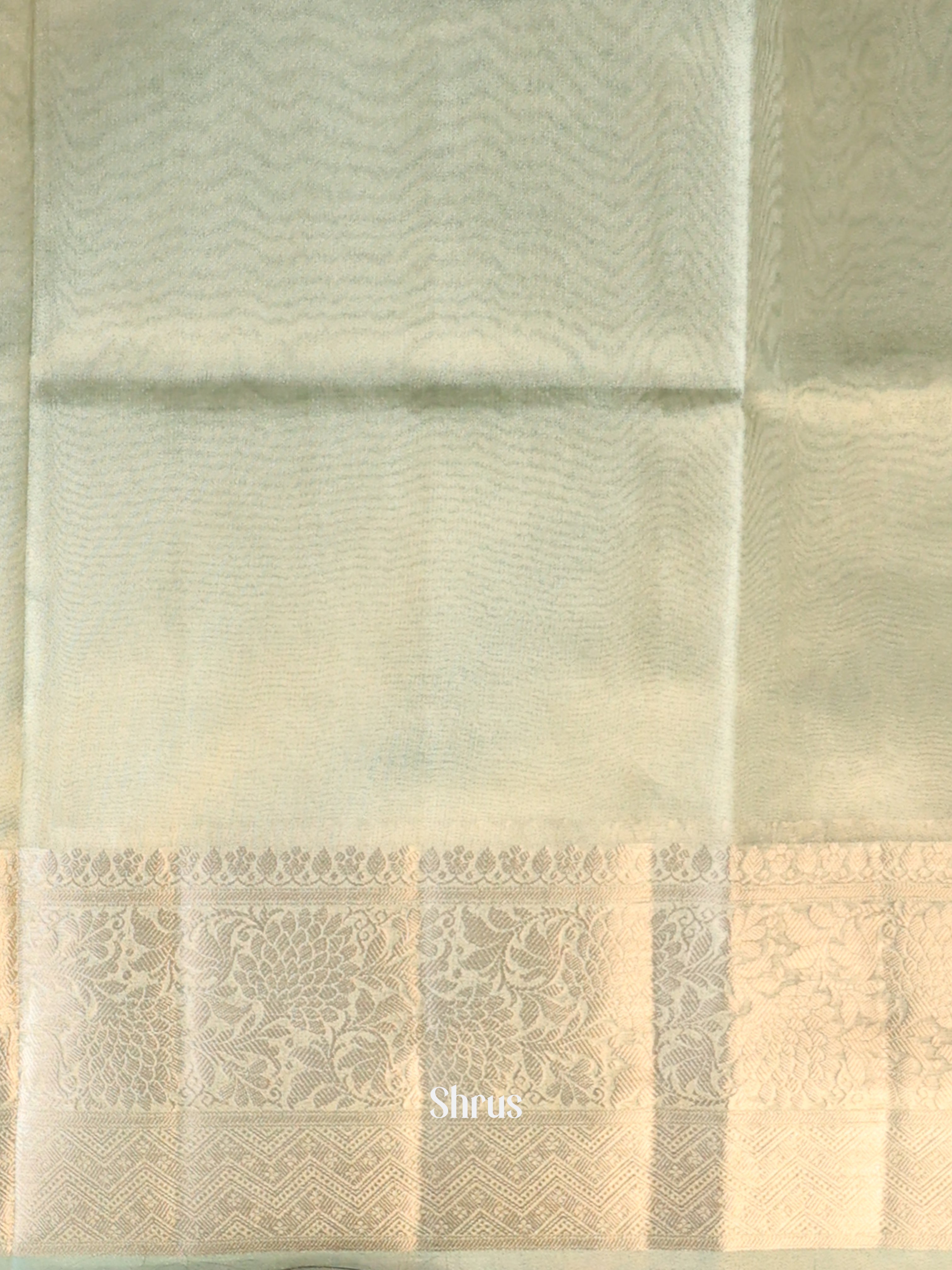 Lite Green - Semi Tissue Saree - Shop on Shrus.com