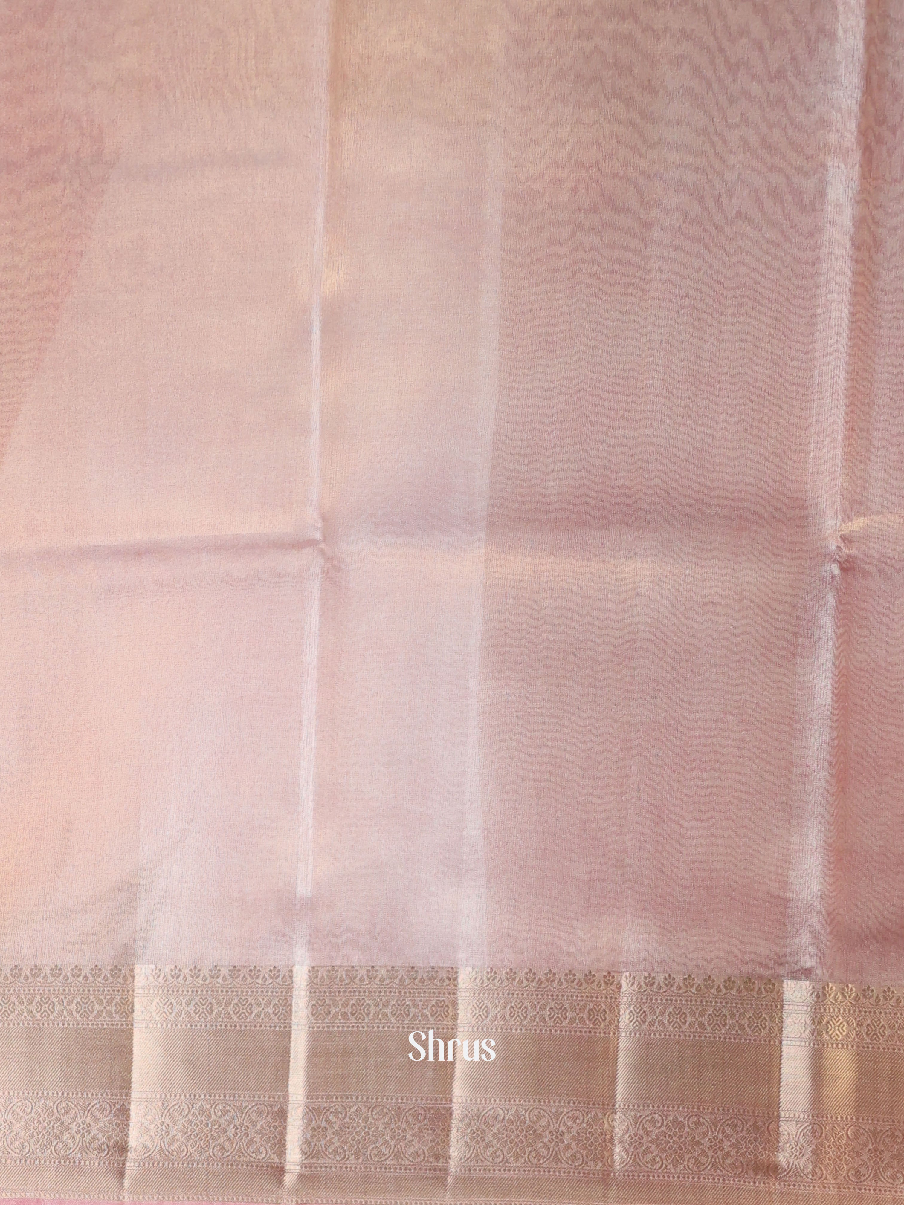 Pink - Semi Tissue Saree - Shop on Shrus.com