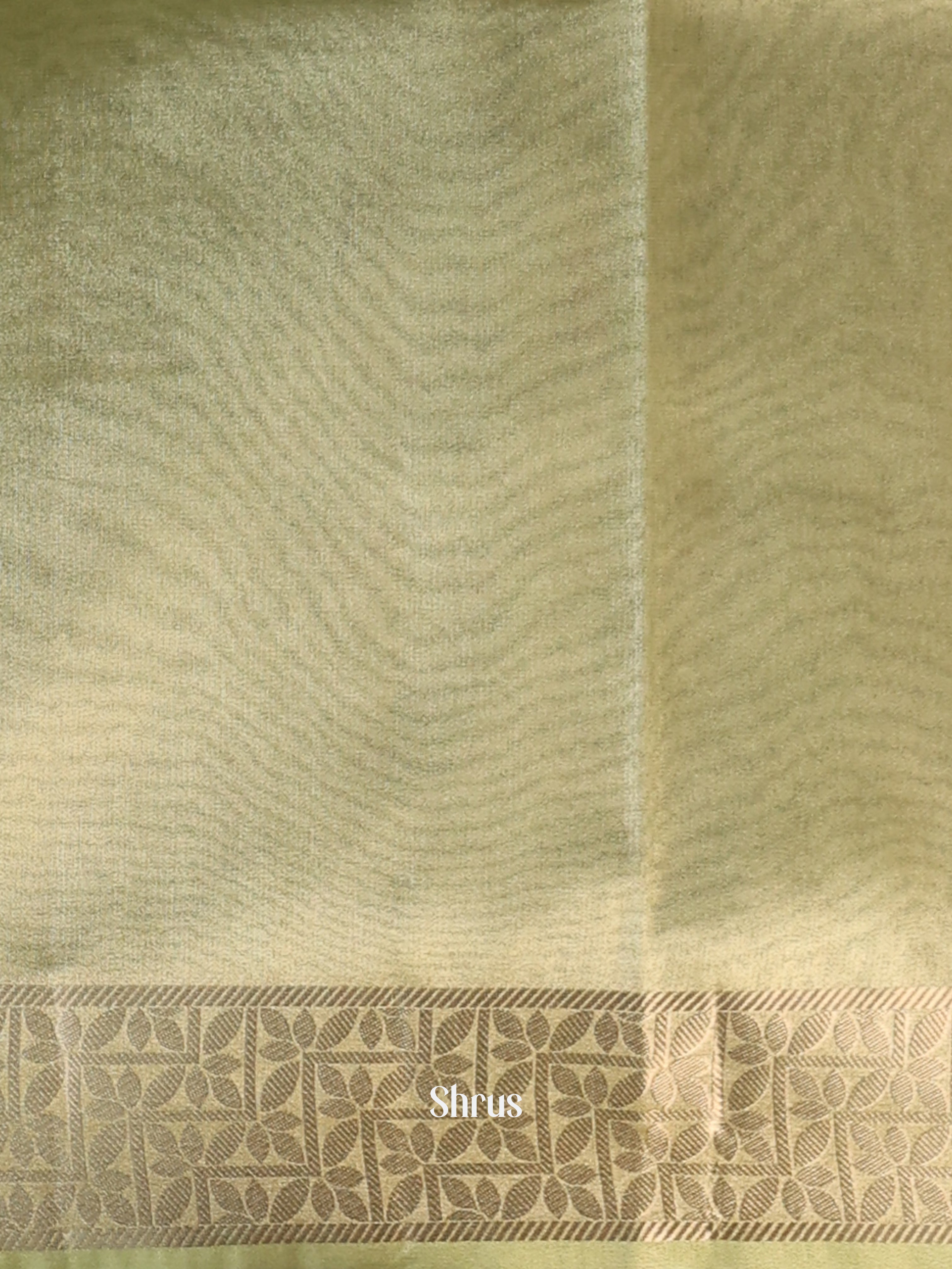 Green - Semi Tissue Saree - Shop on Shrus.com