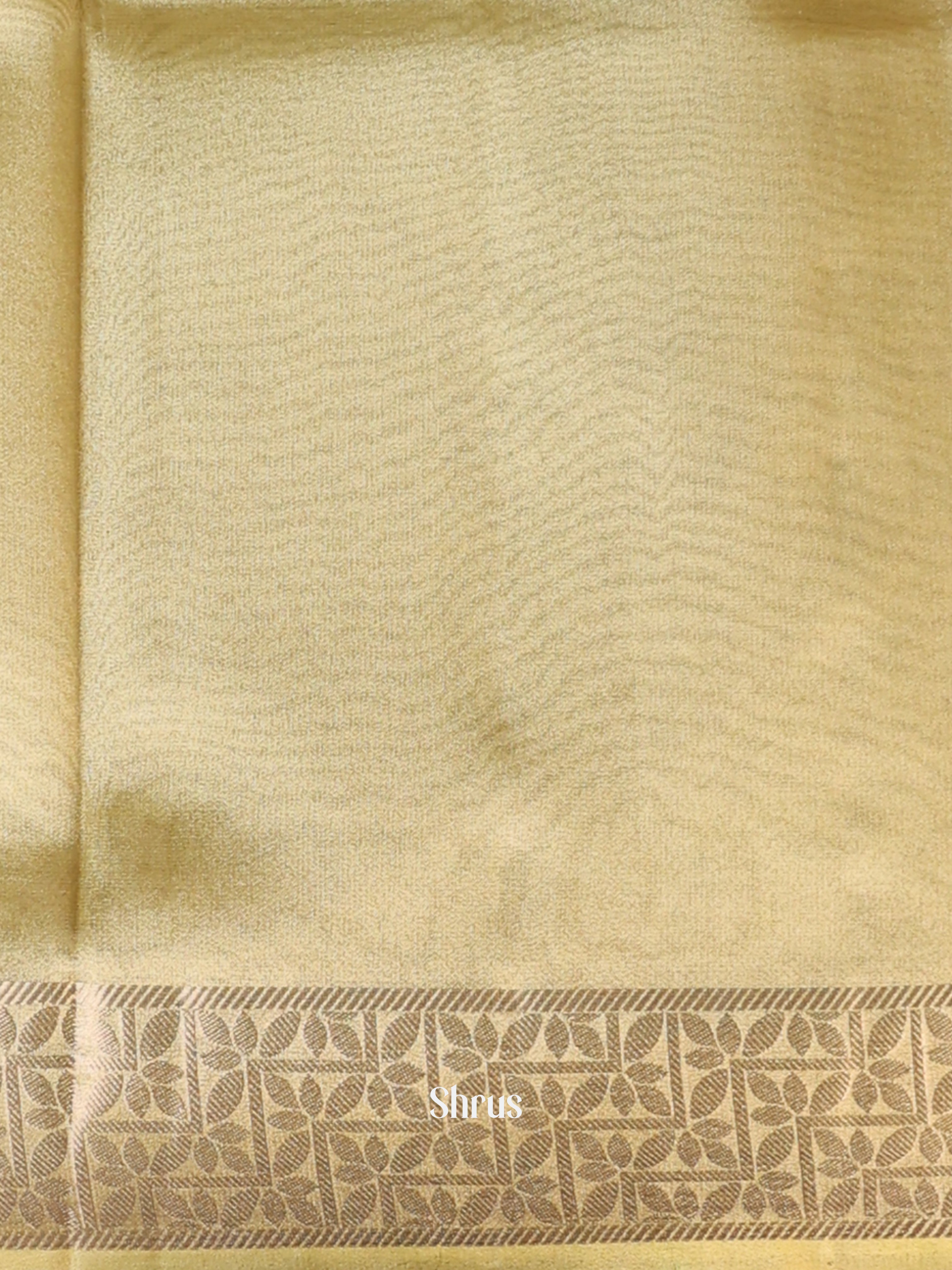 Pastel Yellow - Semi Tissue Saree - Shop on Shrus.com