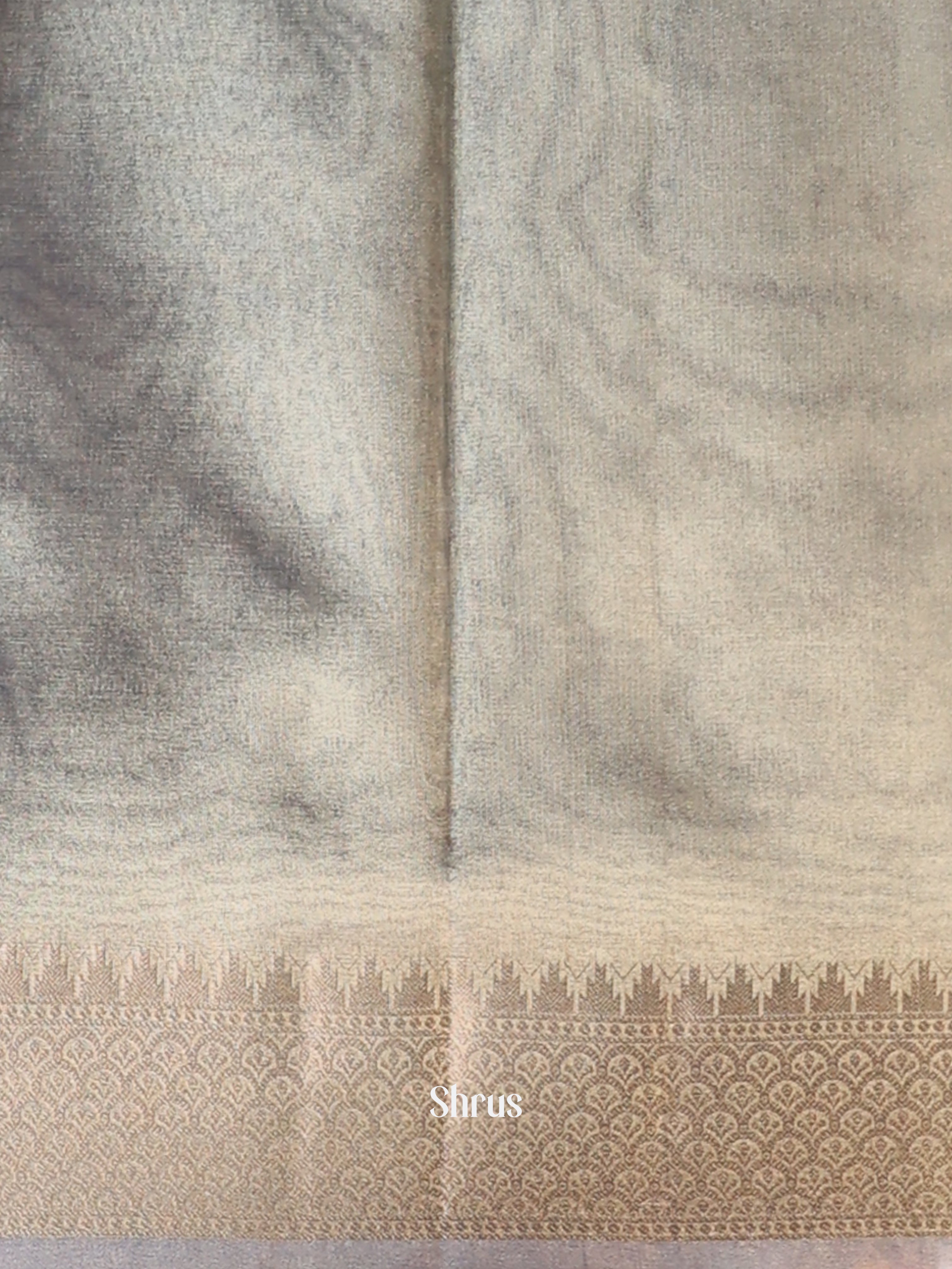 Grey - Semi Tissue Saree - Shop on Shrus.com