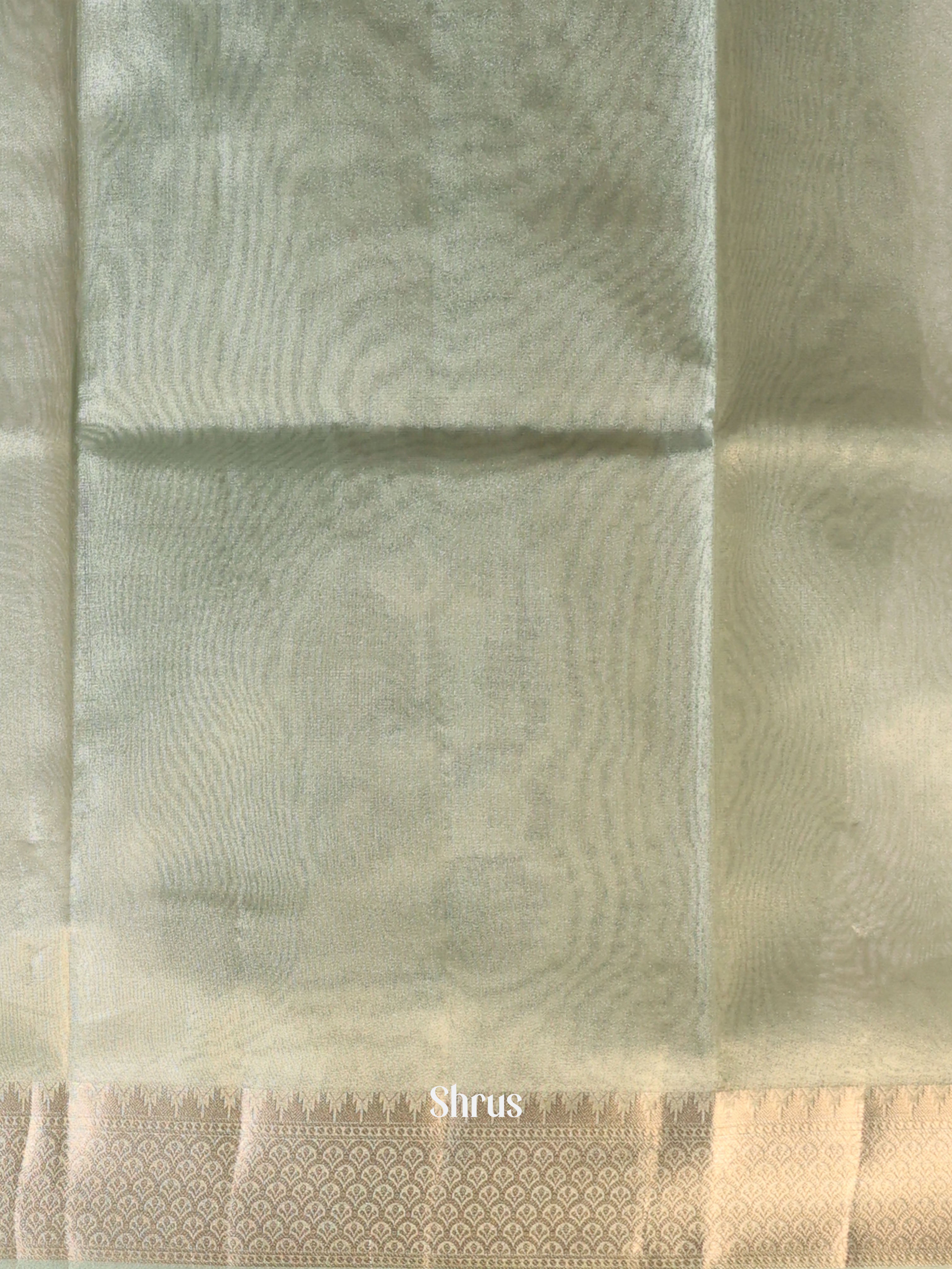 Green - Semi Tissue Saree - Shop on Shrus.com