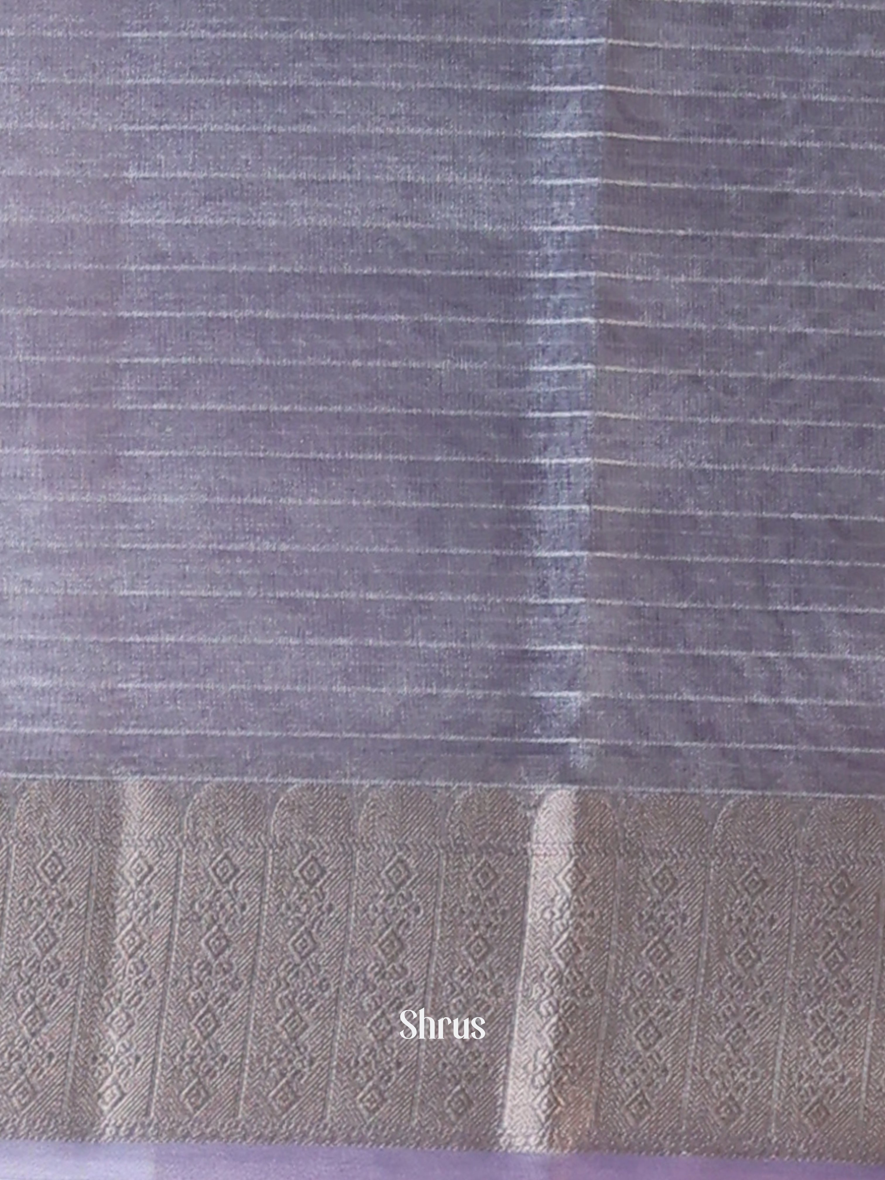 Purple- Semi Tissue Saree - Shop on Shrus.com