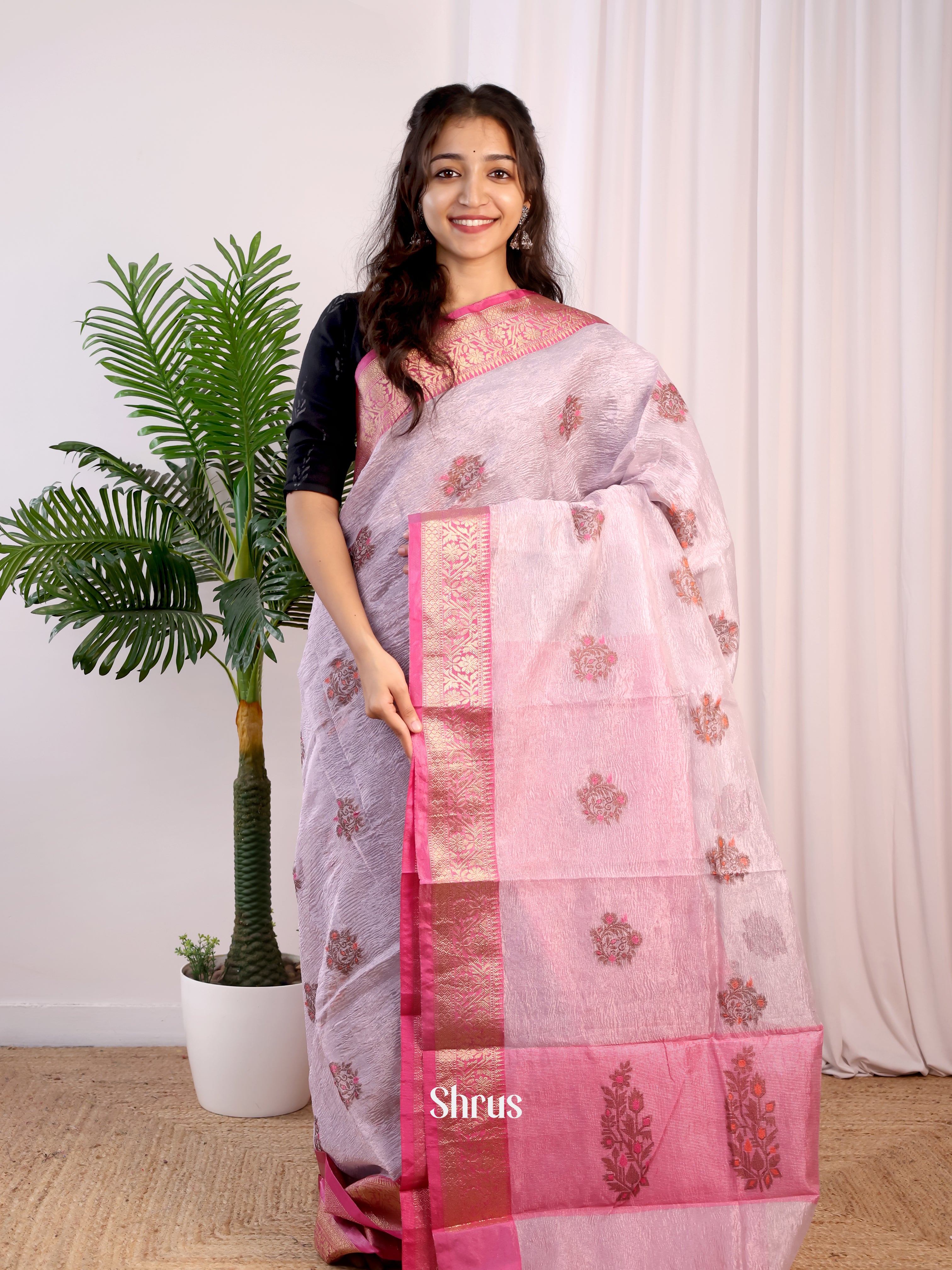 CIS24192 - Tissue Banarasi Saree - Shop on Shrus.com