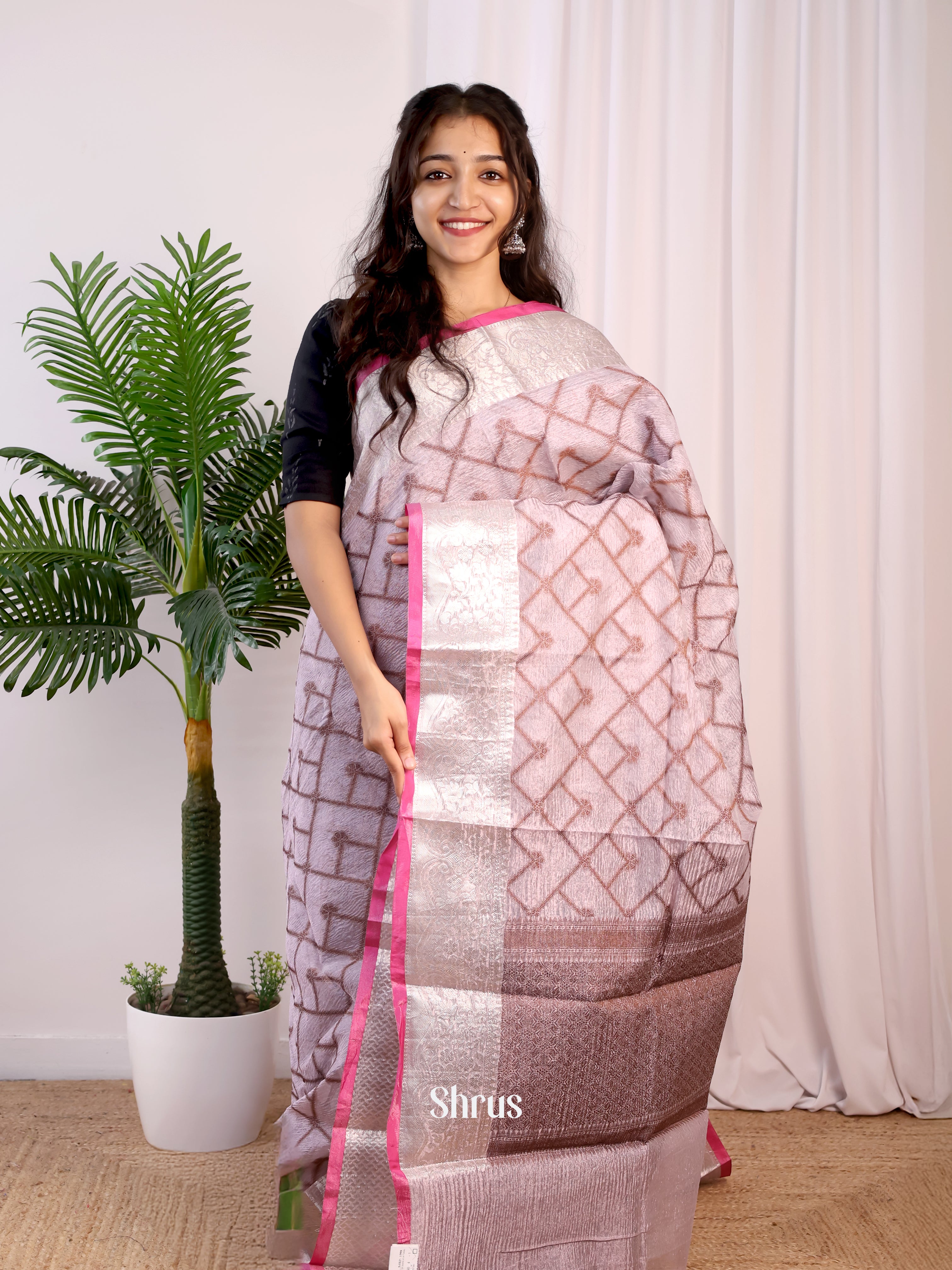 CIS24200 - Tissue Banarasi Saree - Shop on Shrus.com