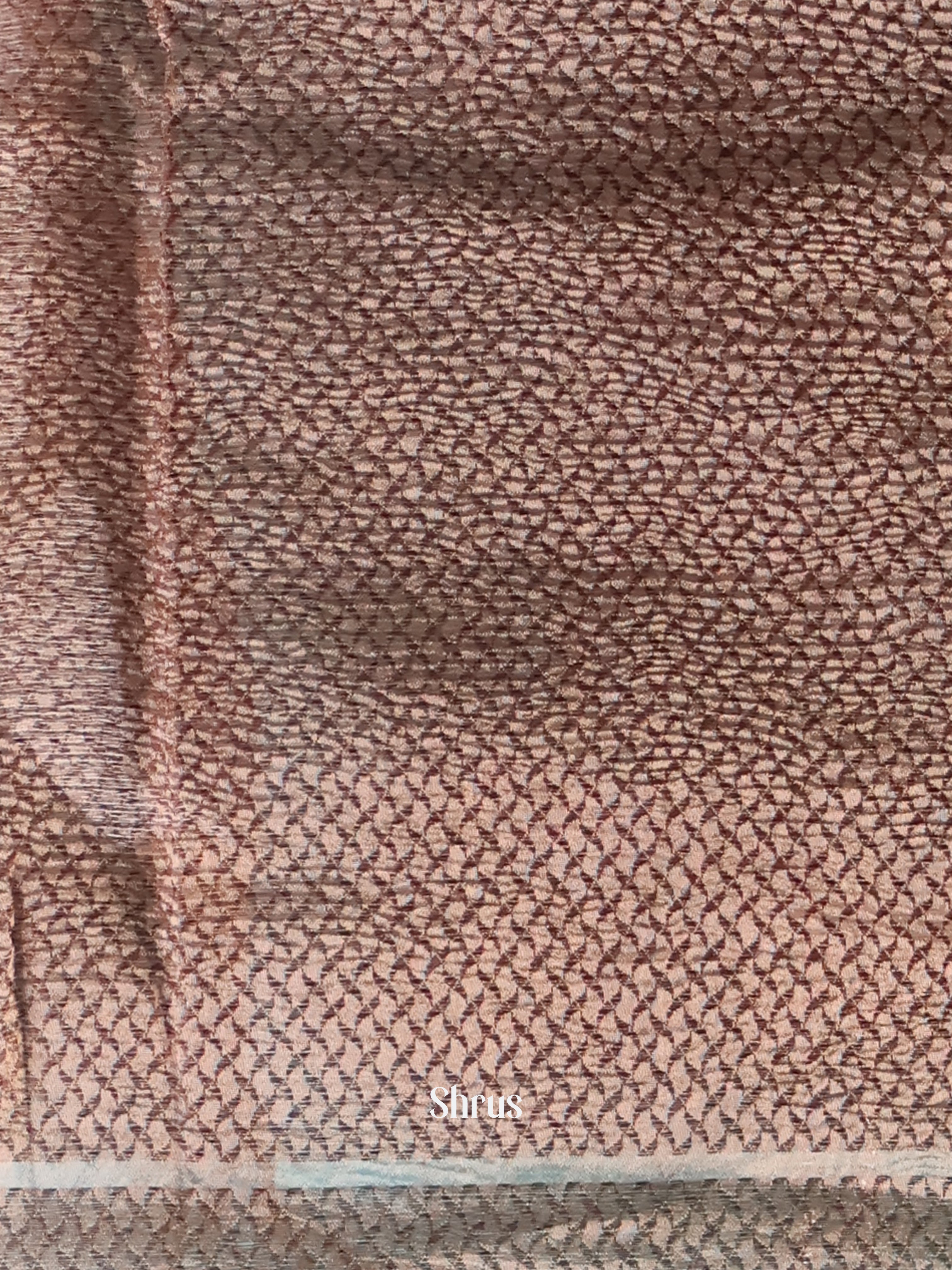 Light Brown - Bamboo silk Saree - Shop on Shrus.com