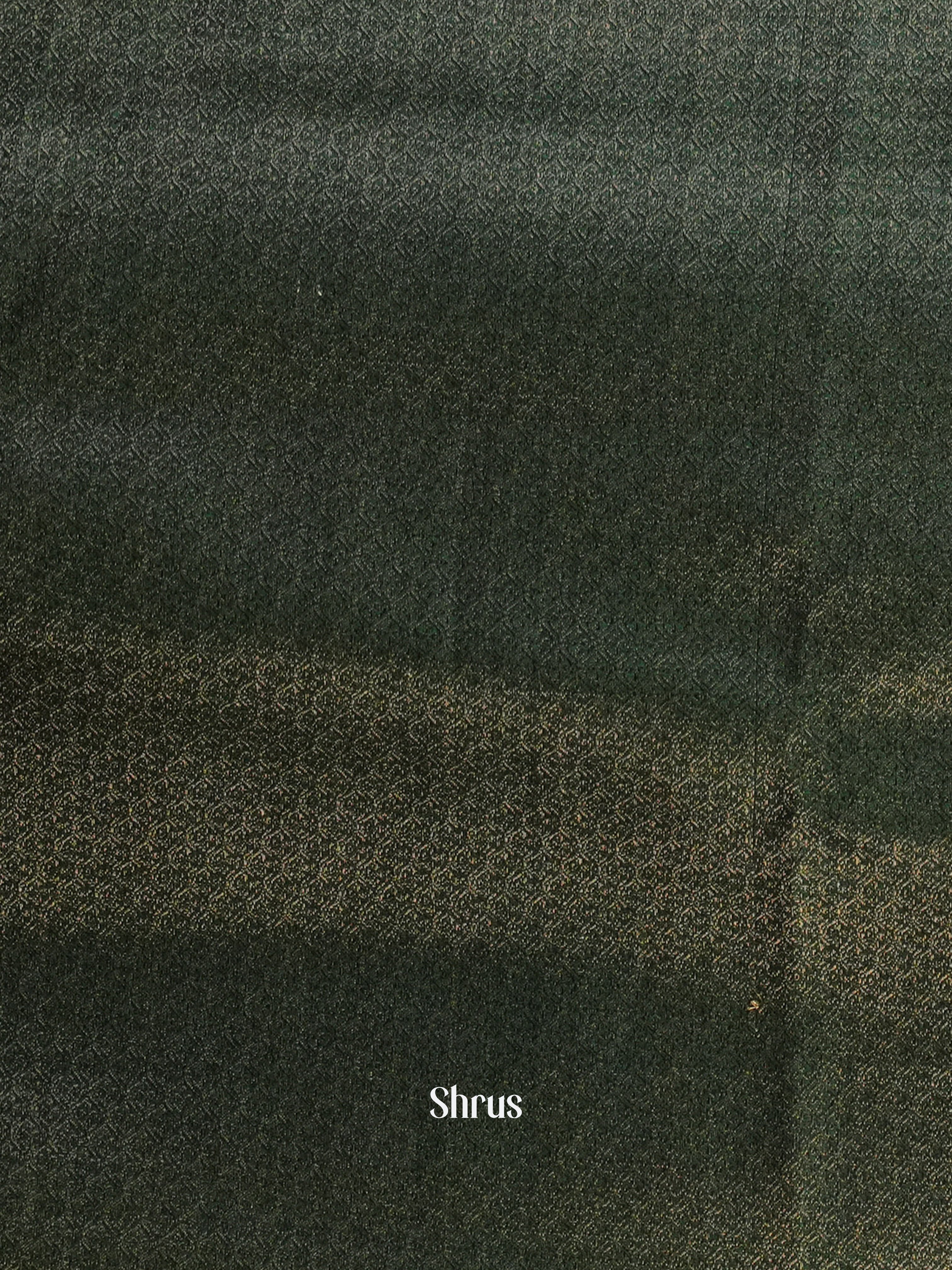 Orange & Green- Semi Jute Saree - Shop on Shrus.com