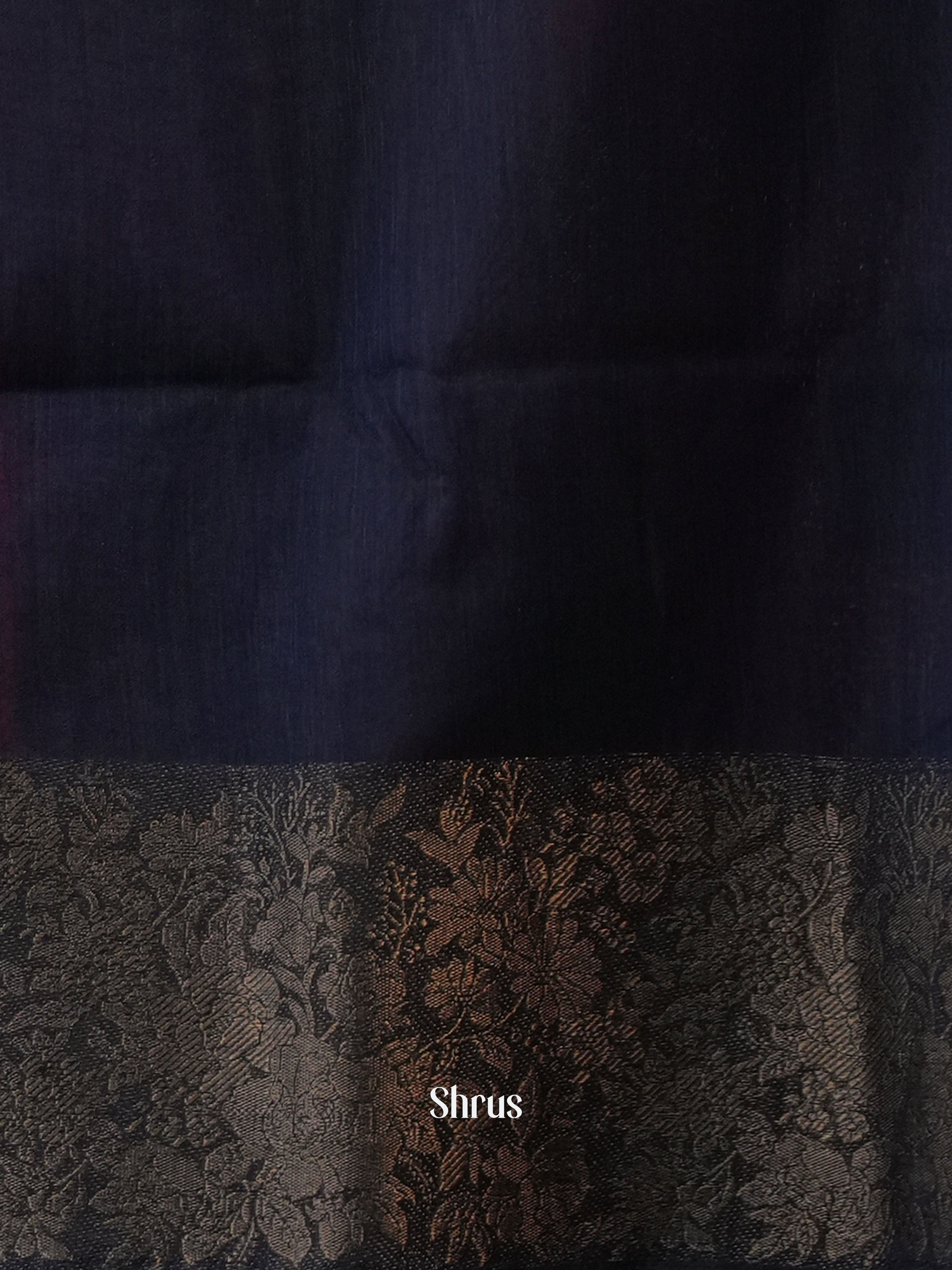 Pink & Blue- Semi Jute Saree - Shop on Shrus.com