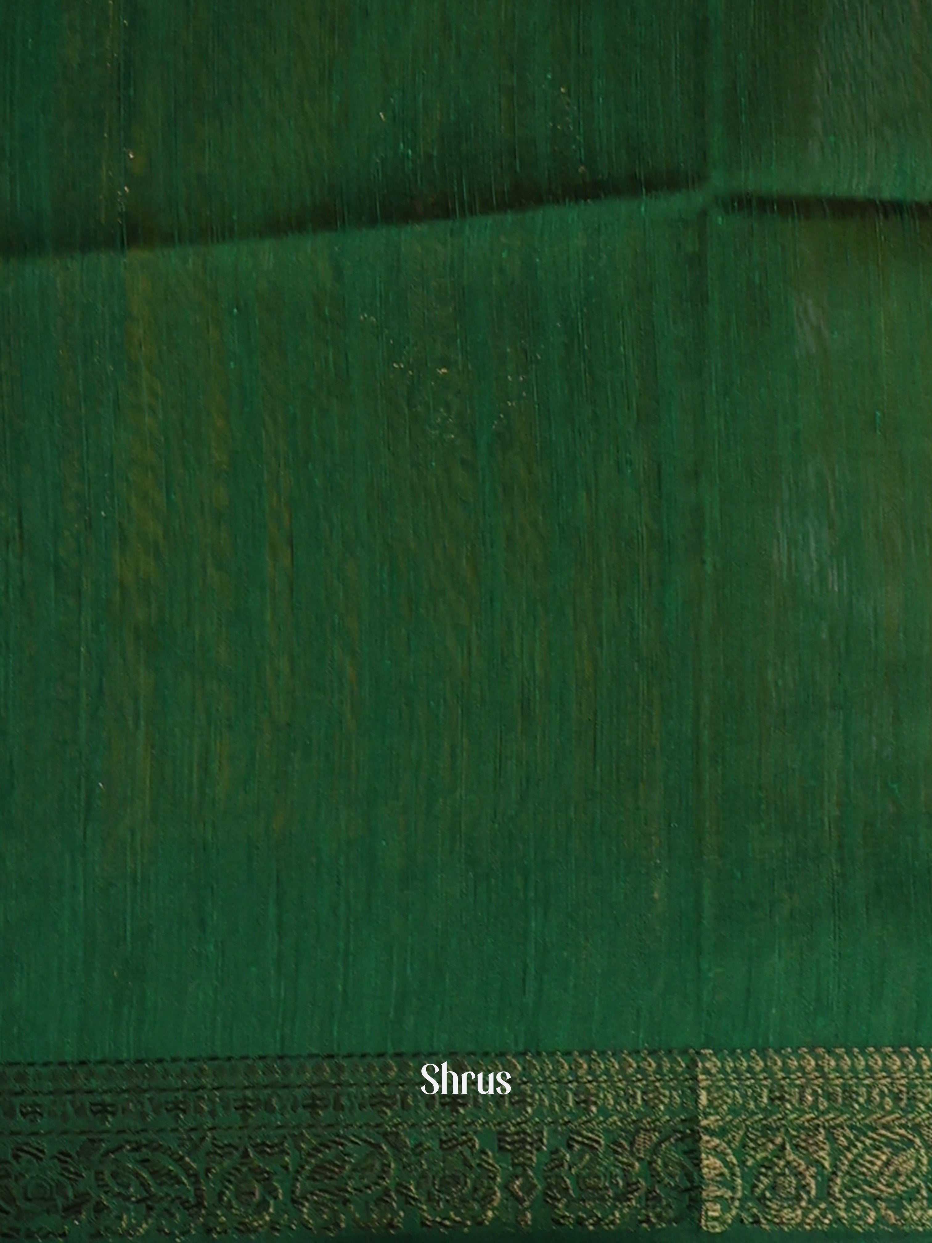 Mustard & Green - Semi Jute Saree - Shop on Shrus.com