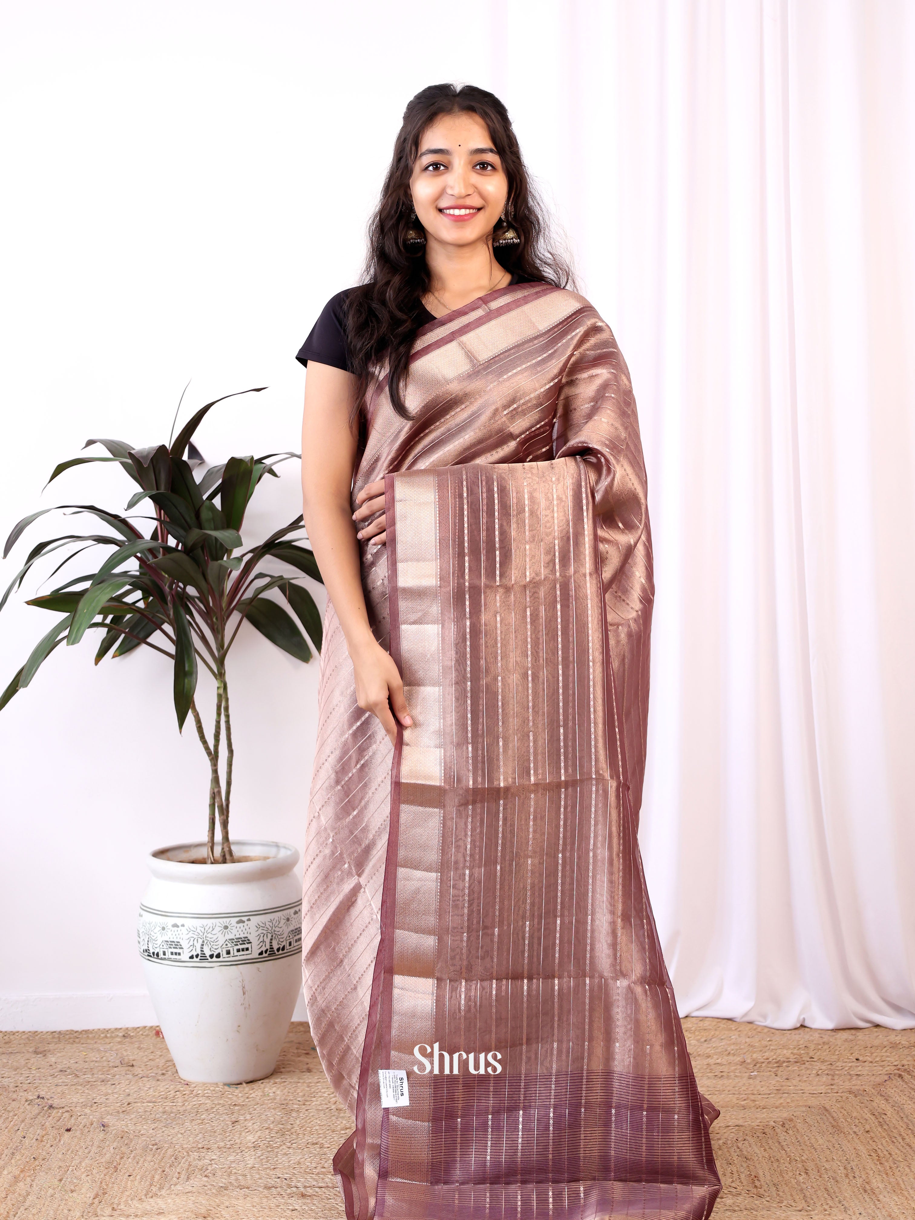 CIS24248 - Semi Organza Saree - Shop on Shrus.com