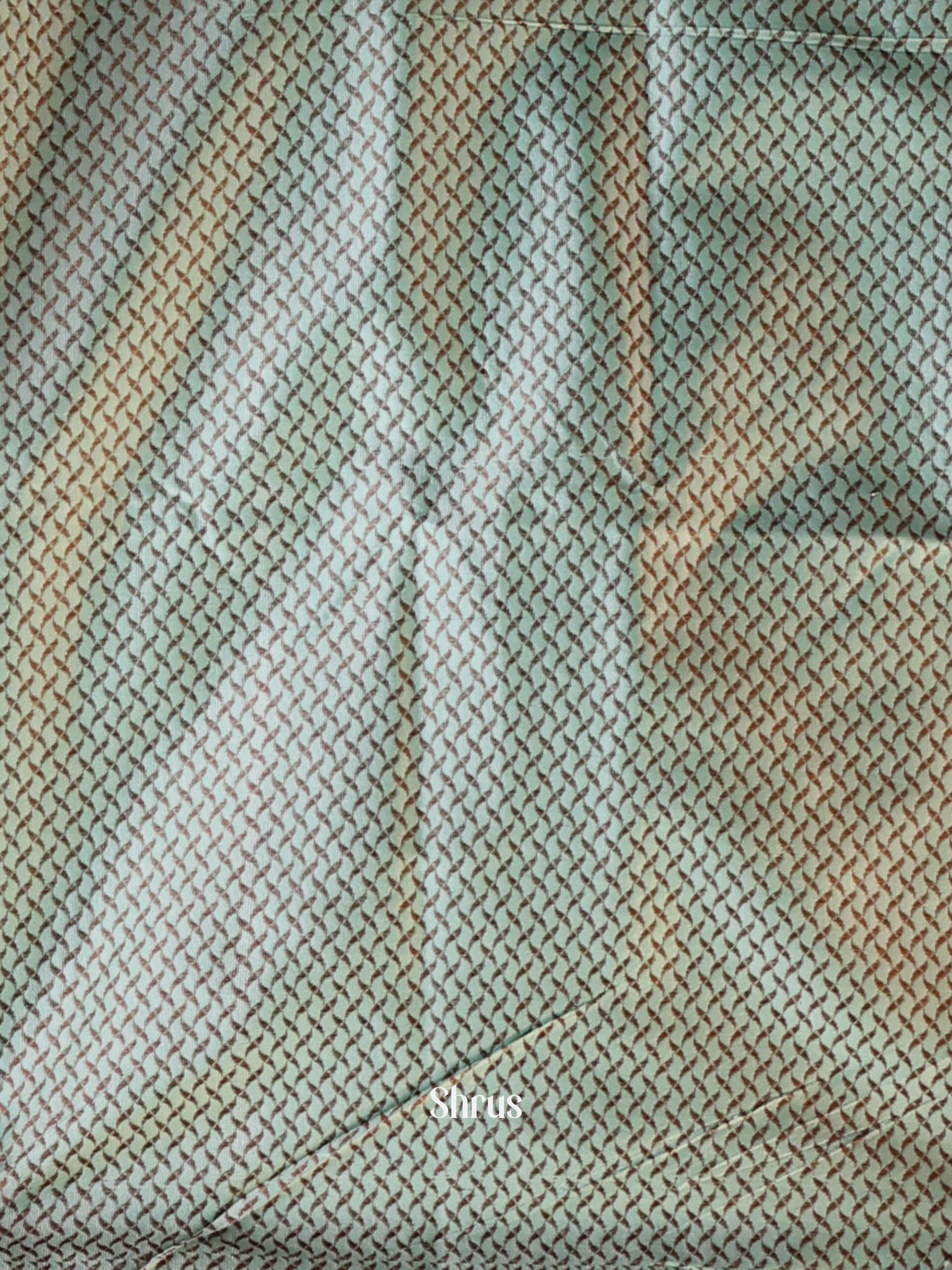 Pastel Green - Semi Softsilk Saree - Shop on Shrus.com