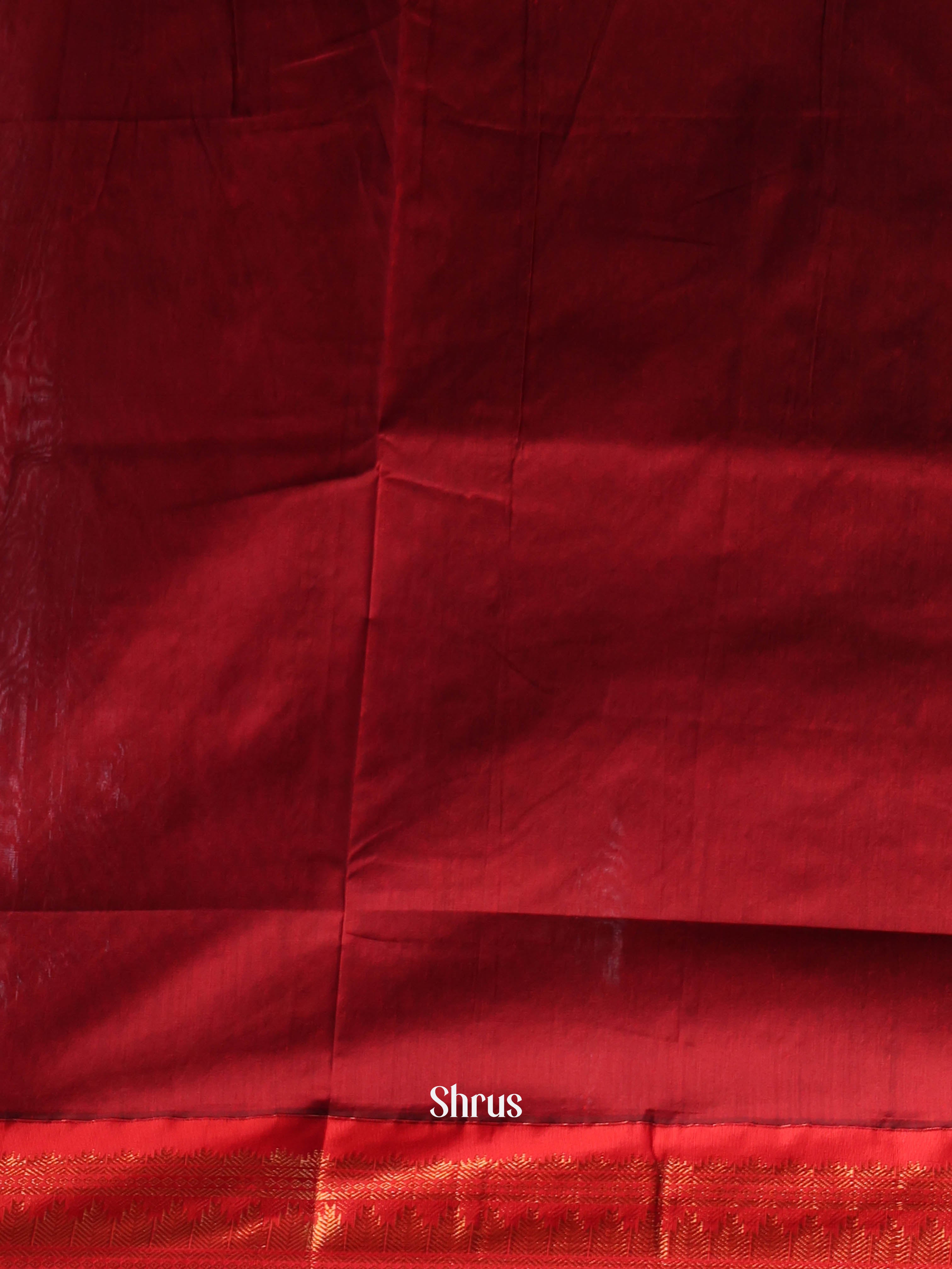 Green & Maroon - Kalyani Cotton Saree - Shop on Shrus.com