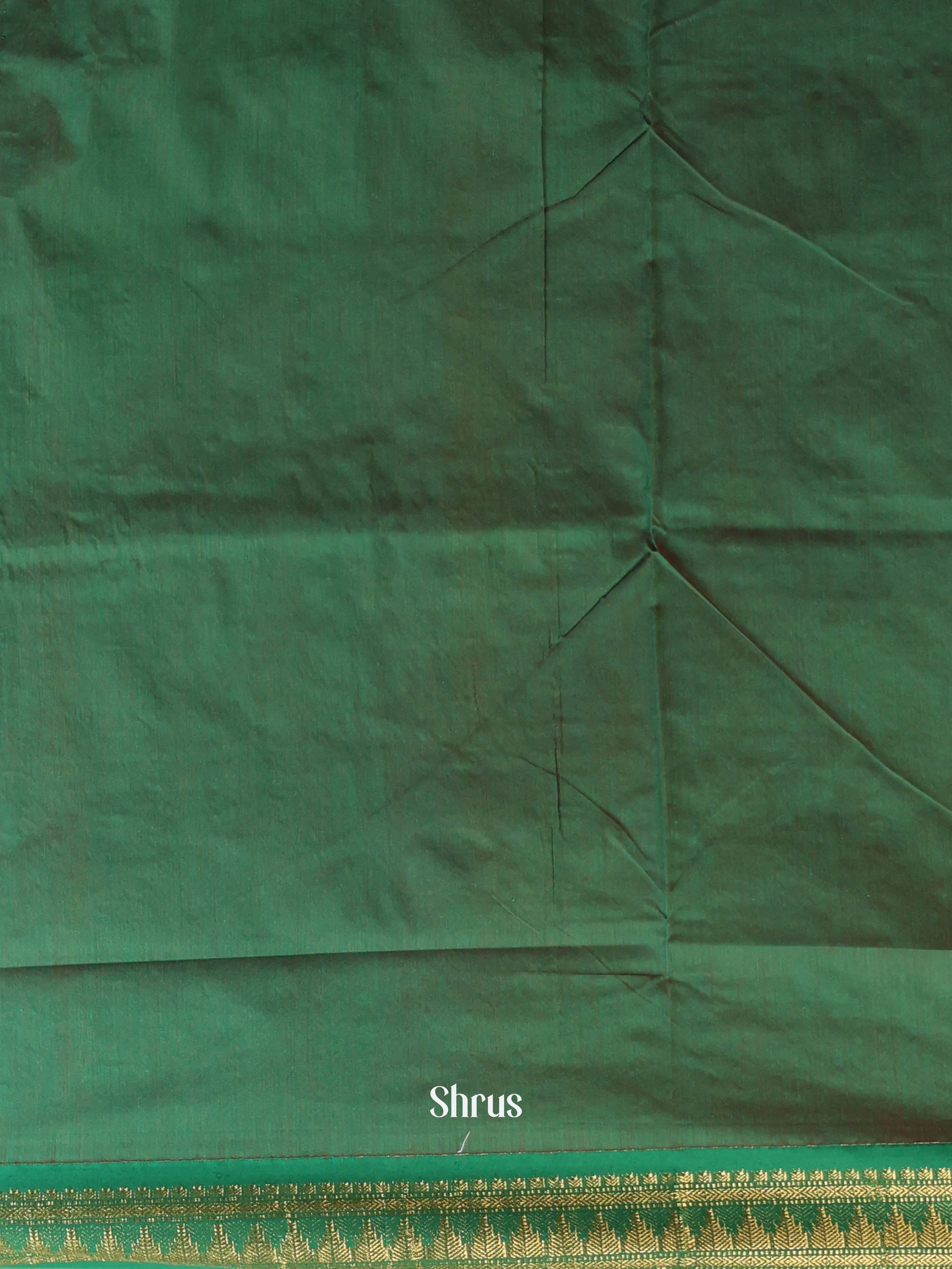 Pink & Green - Kalyani Cotton Saree - Shop on Shrus.com