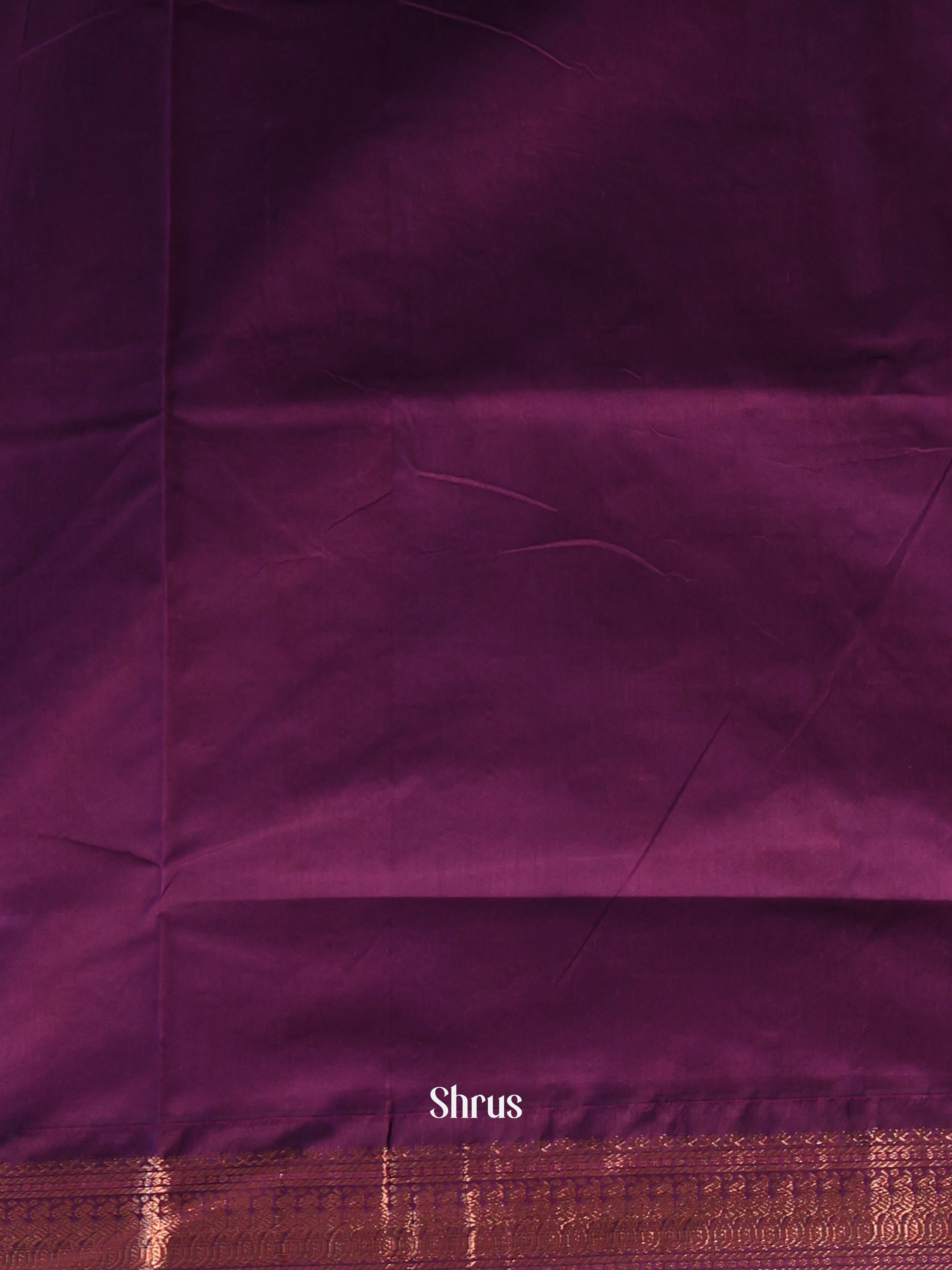Green & Purple- Kalyani Cotton Saree - Shop on Shrus.com