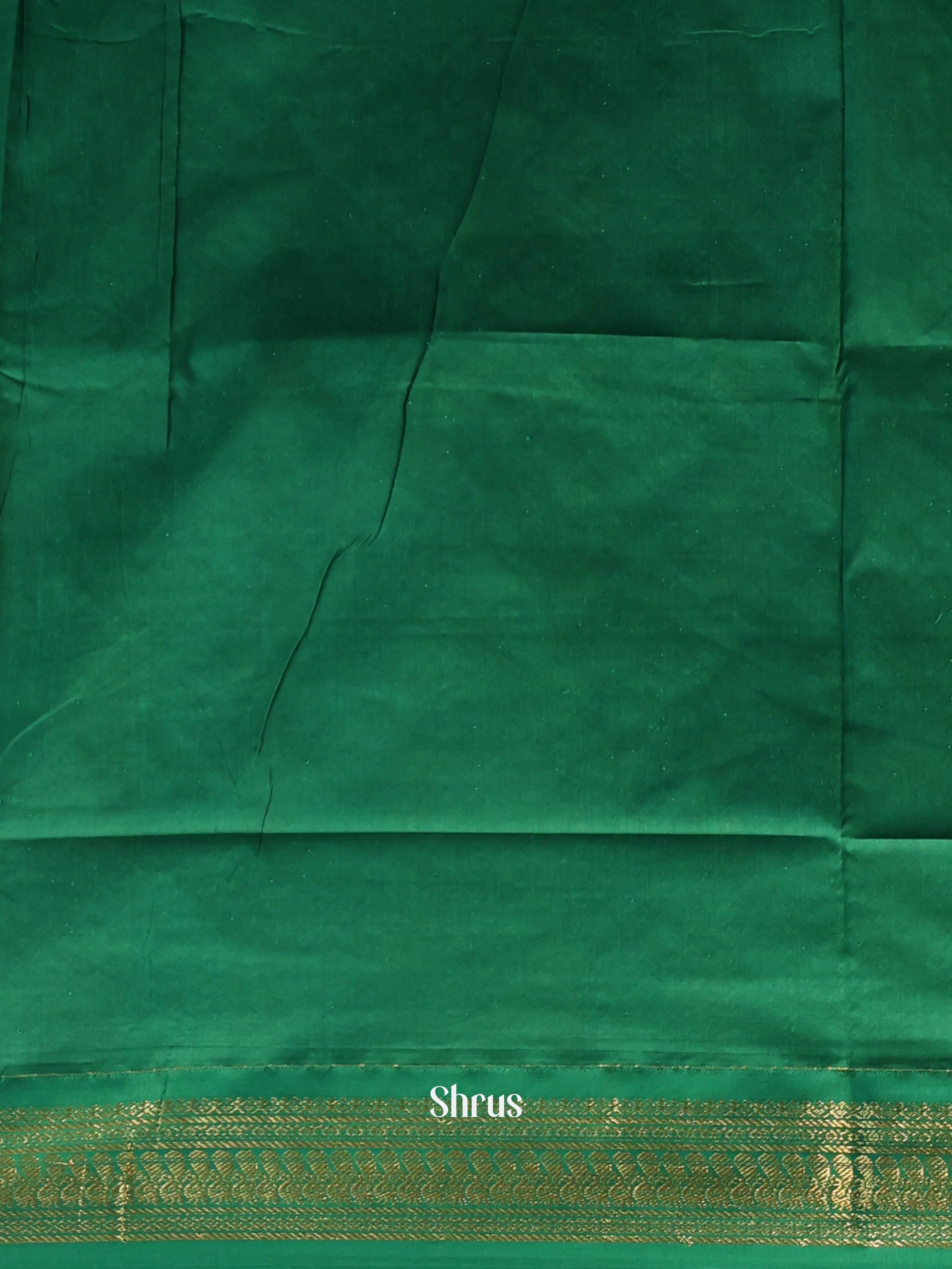Pale Green & Green - Kalyani Cotton Saree - Shop on Shrus.com