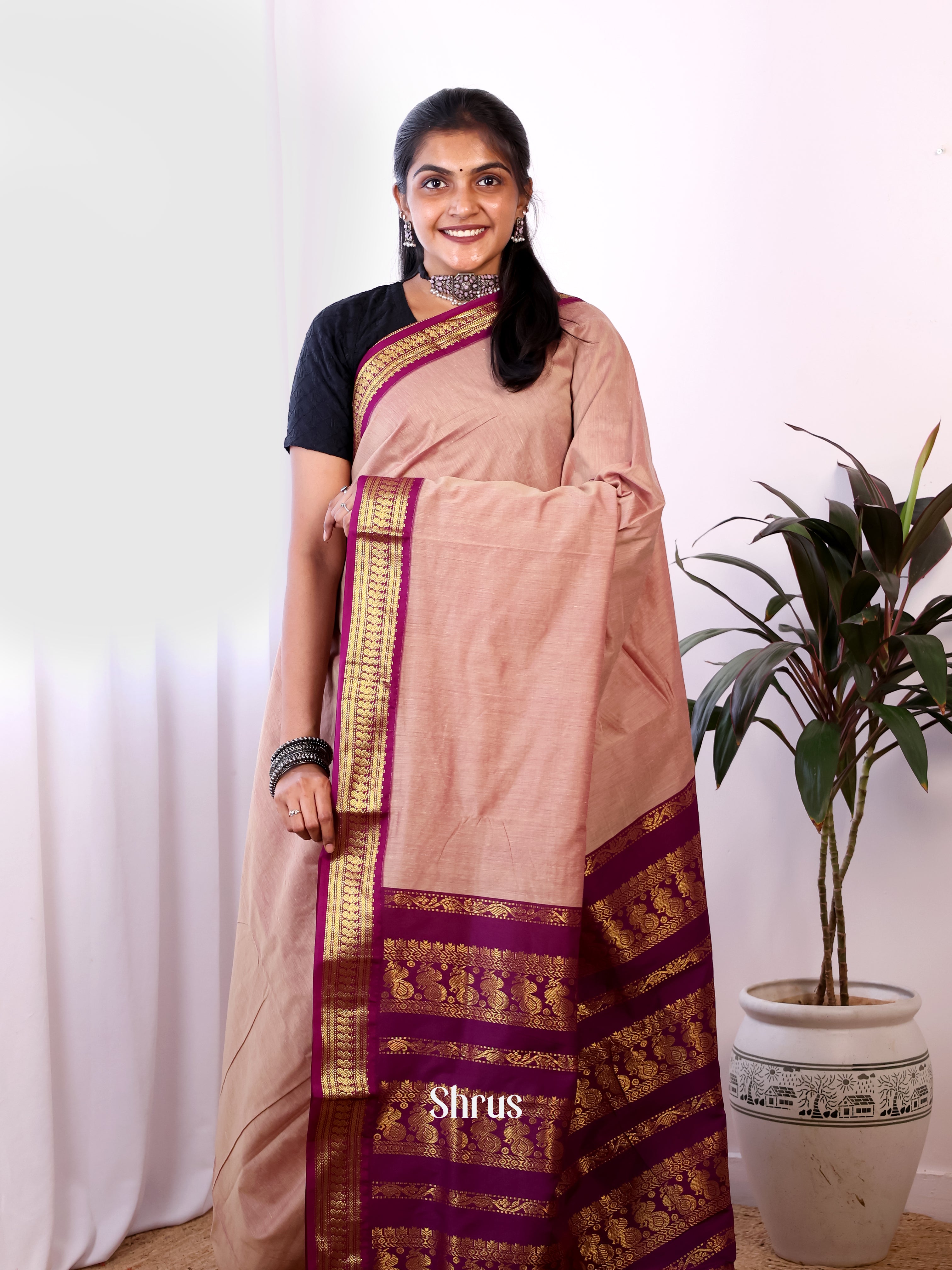 CIS25032 - Kalyani Cotton Saree - Shop on Shrus.com