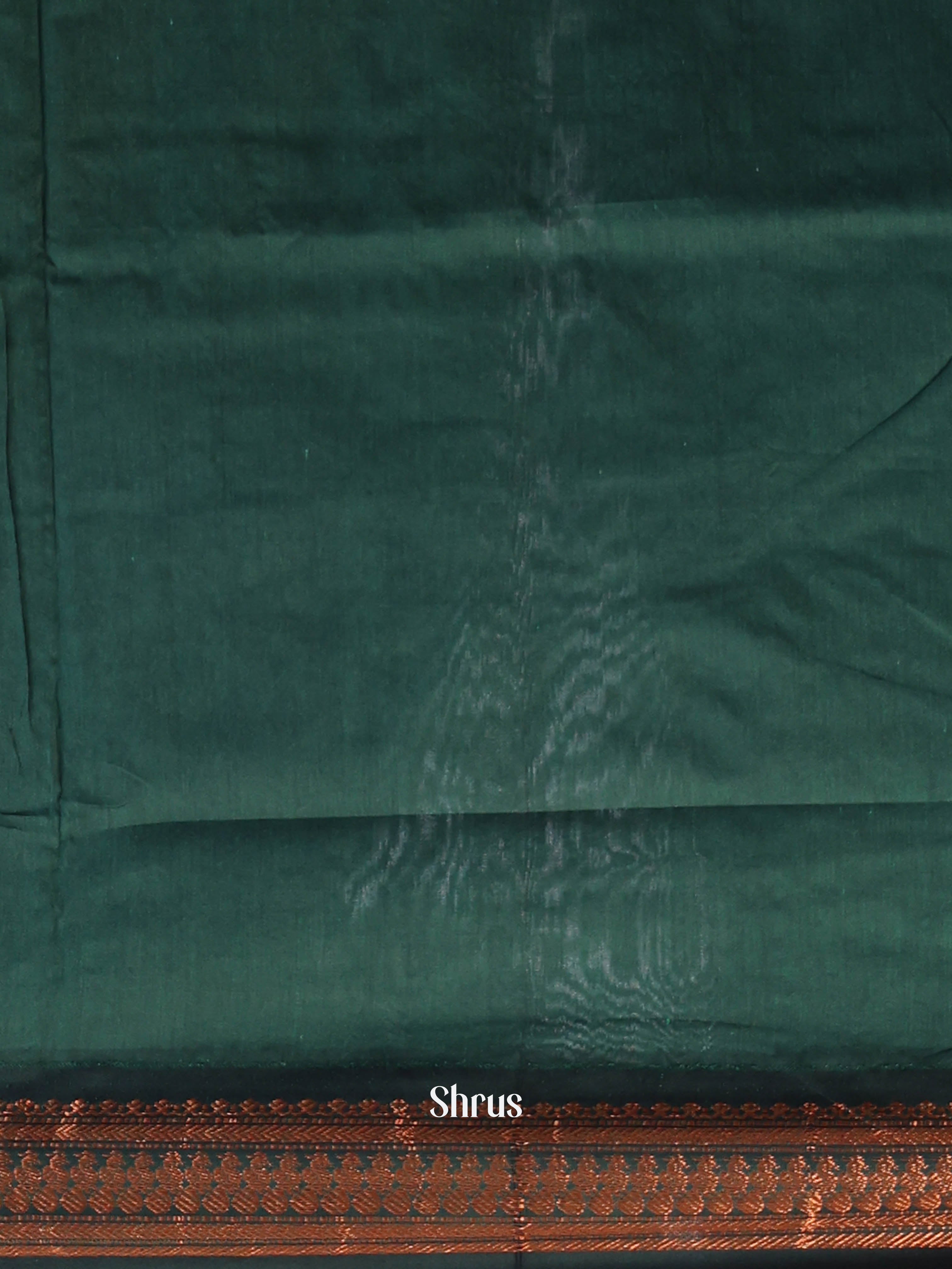 Pink & Green - Kalyani Cotton Saree - Shop on Shrus.com
