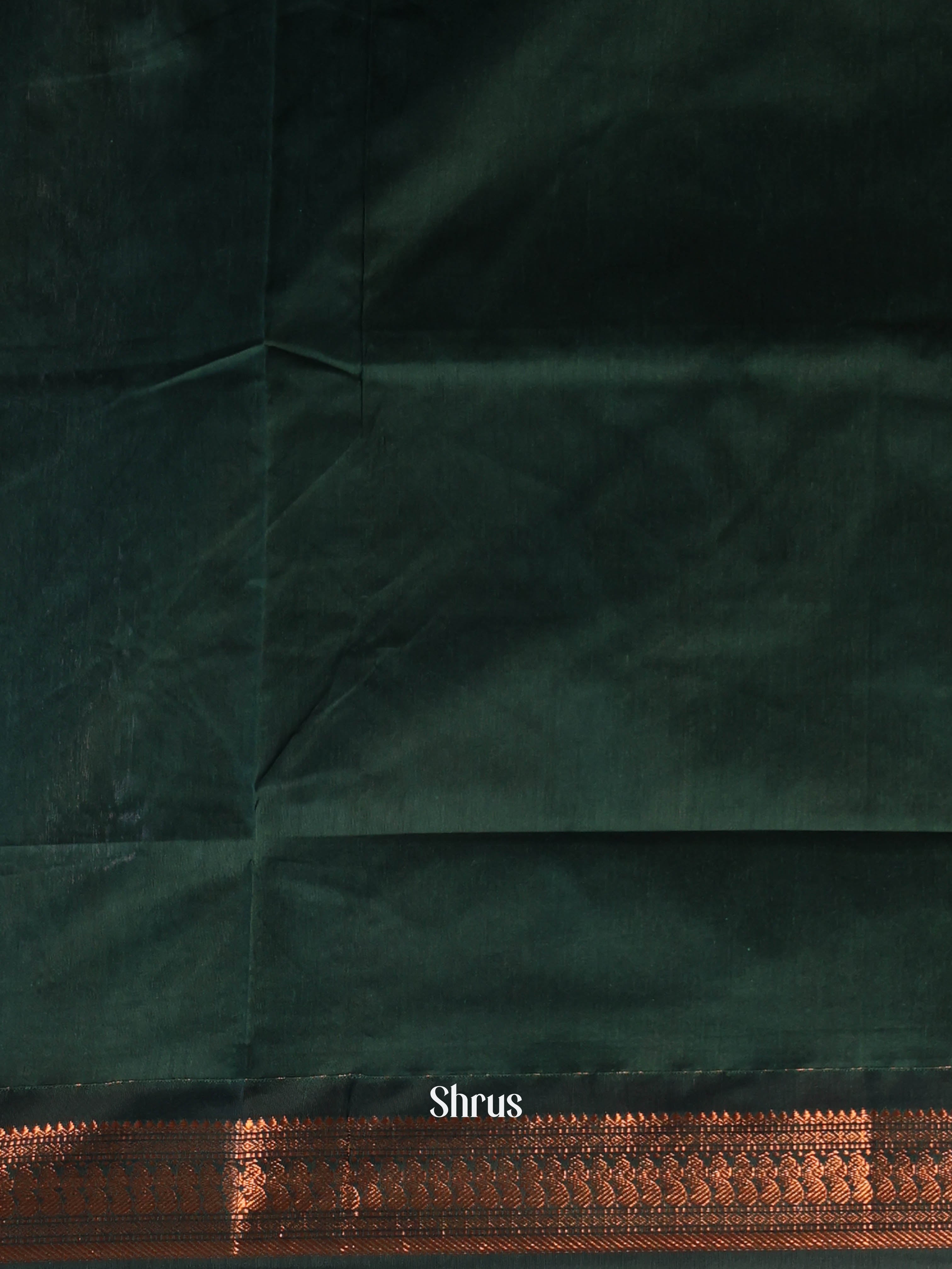 Lite Green & Green - Kalyani Cotton Saree - Shop on Shrus.com
