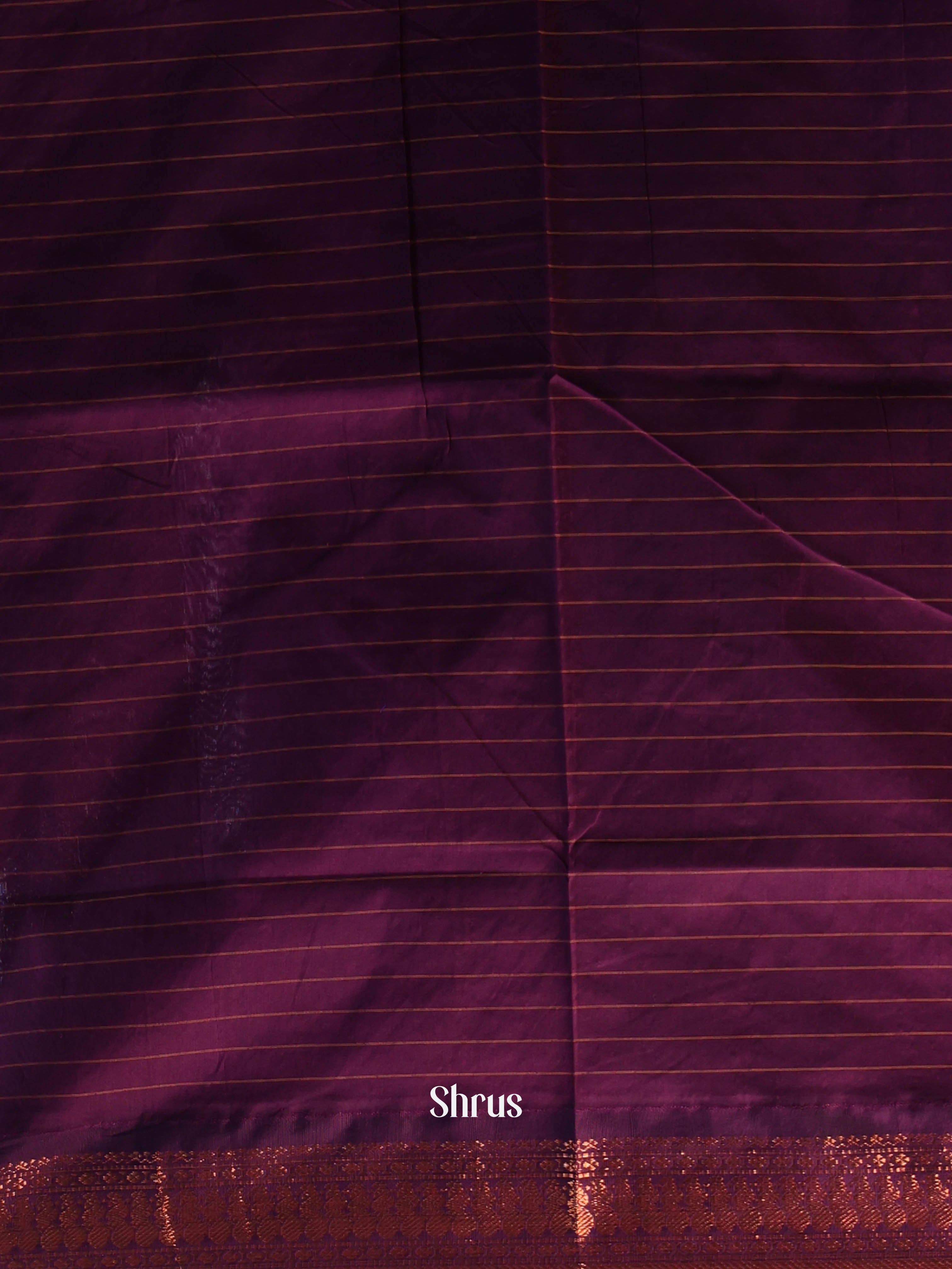 Violet & Purple - Kalyani Cotton Saree - Shop on Shrus.com