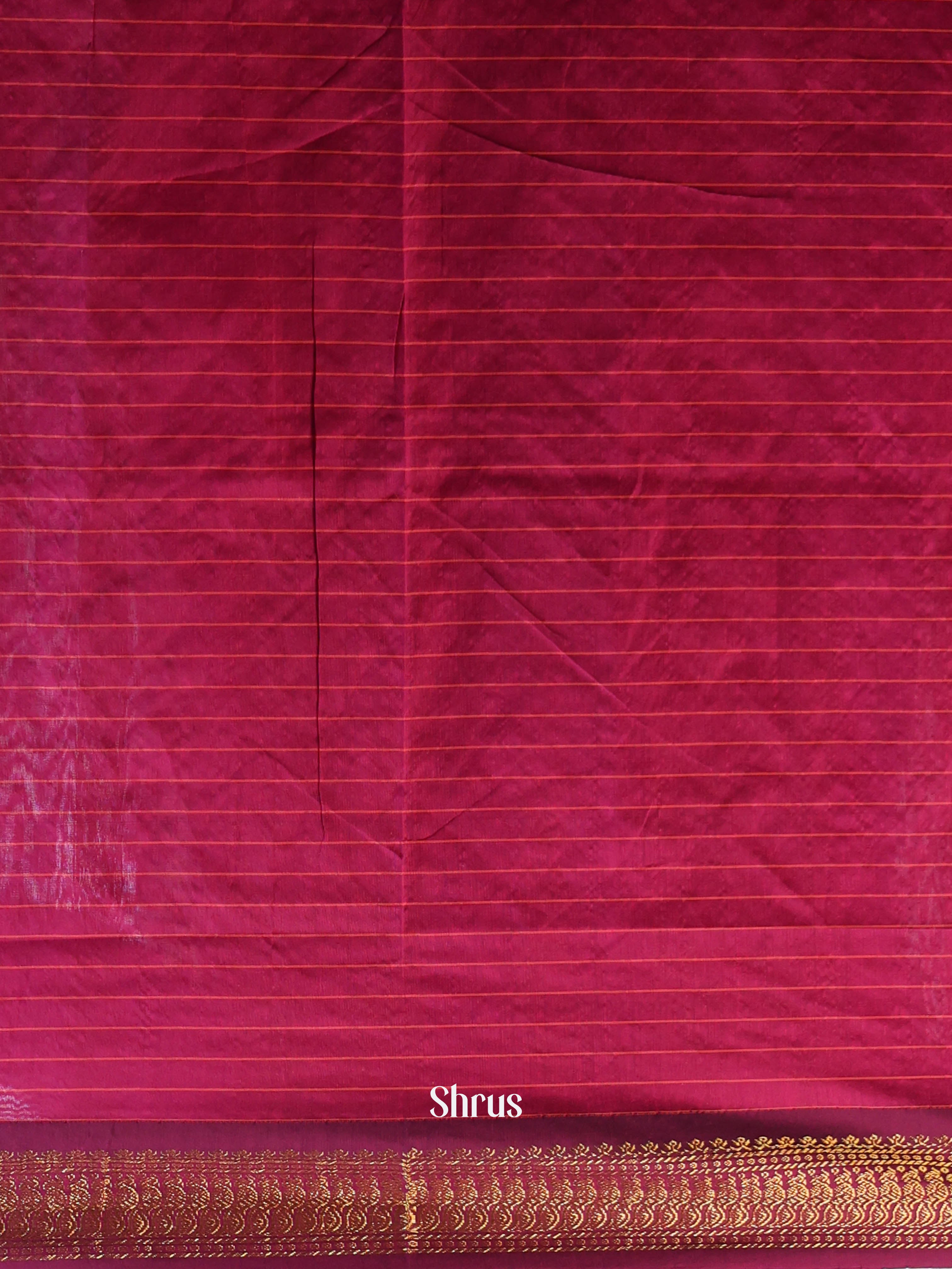 maroon - Kalyani Cotton Saree - Shop on Shrus.com