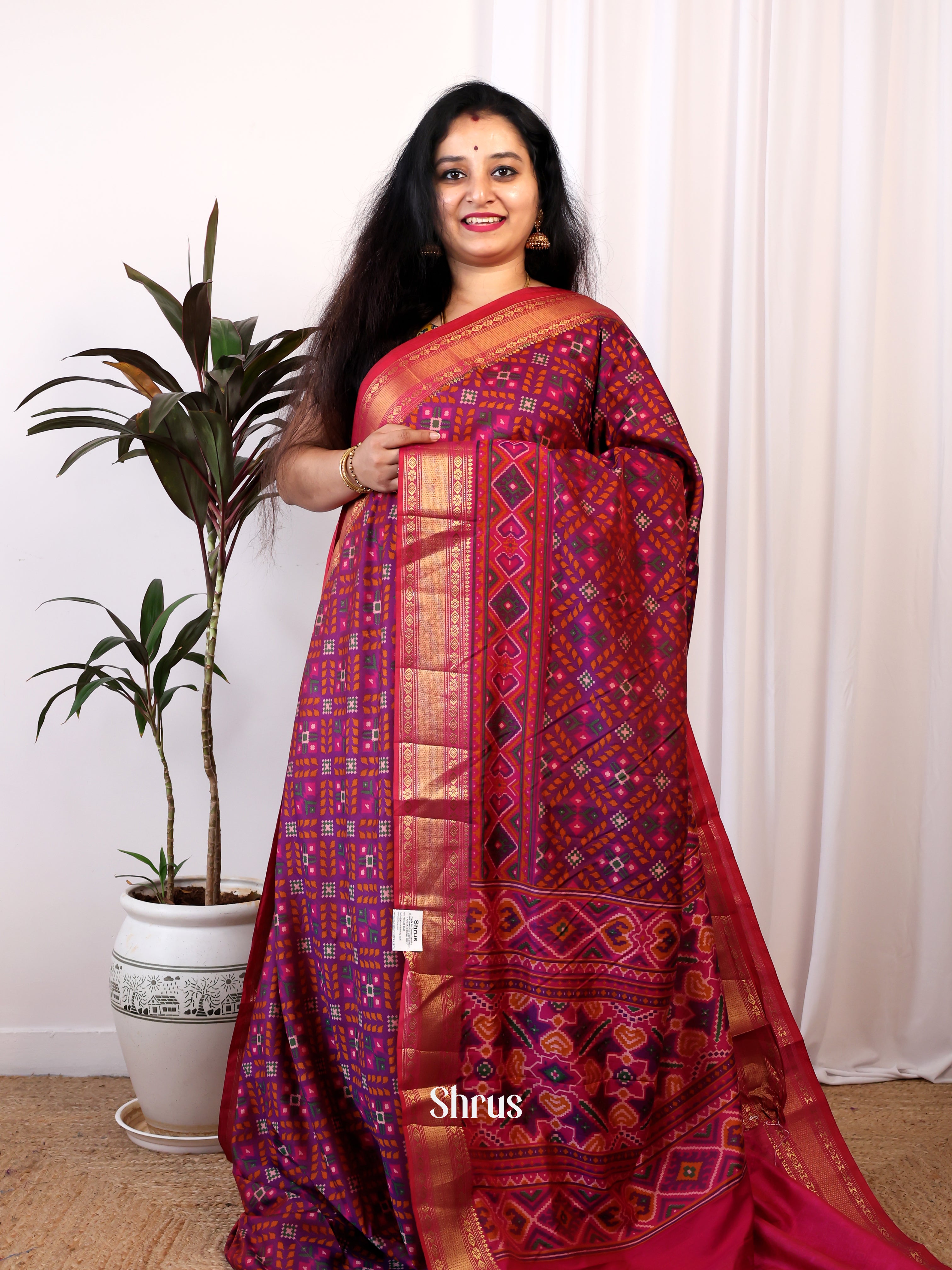 CIS25133- Semi Patola Saree - Shop on Shrus.com