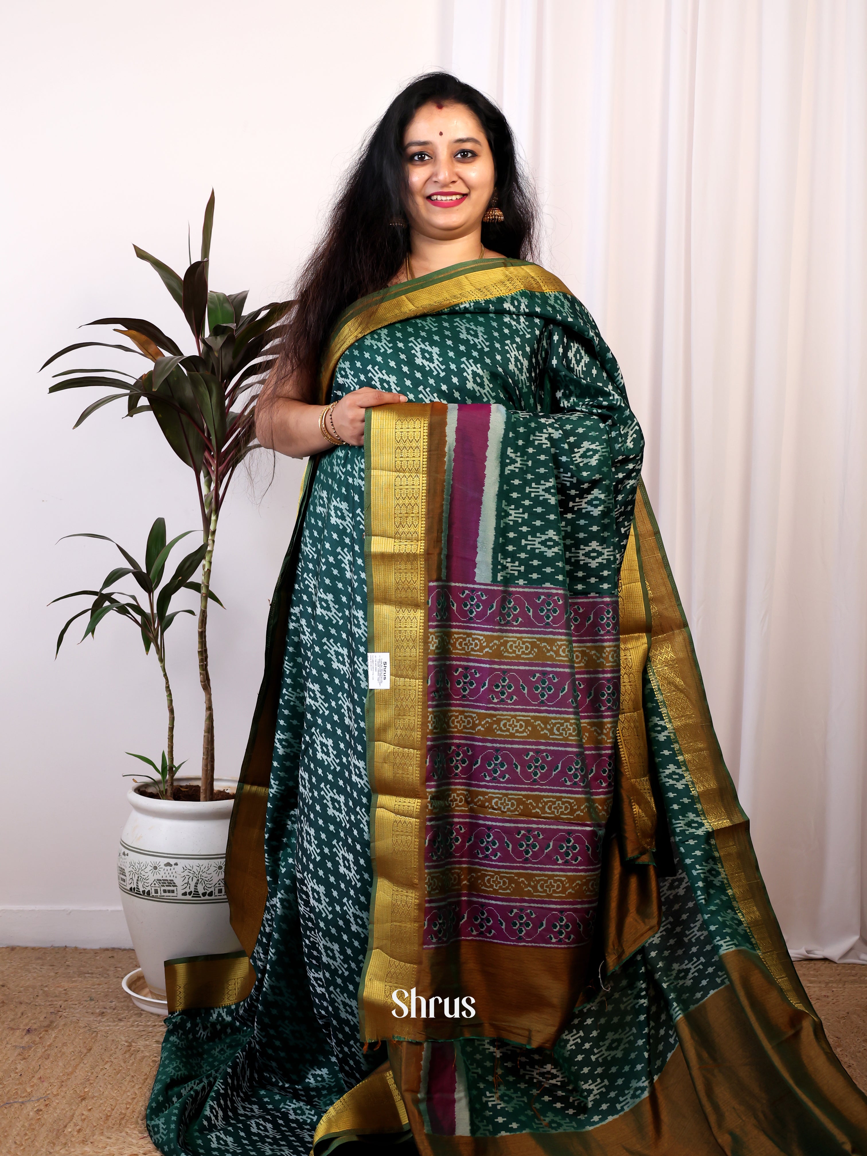 CIS25135- Semi Patola Saree - Shop on Shrus.com
