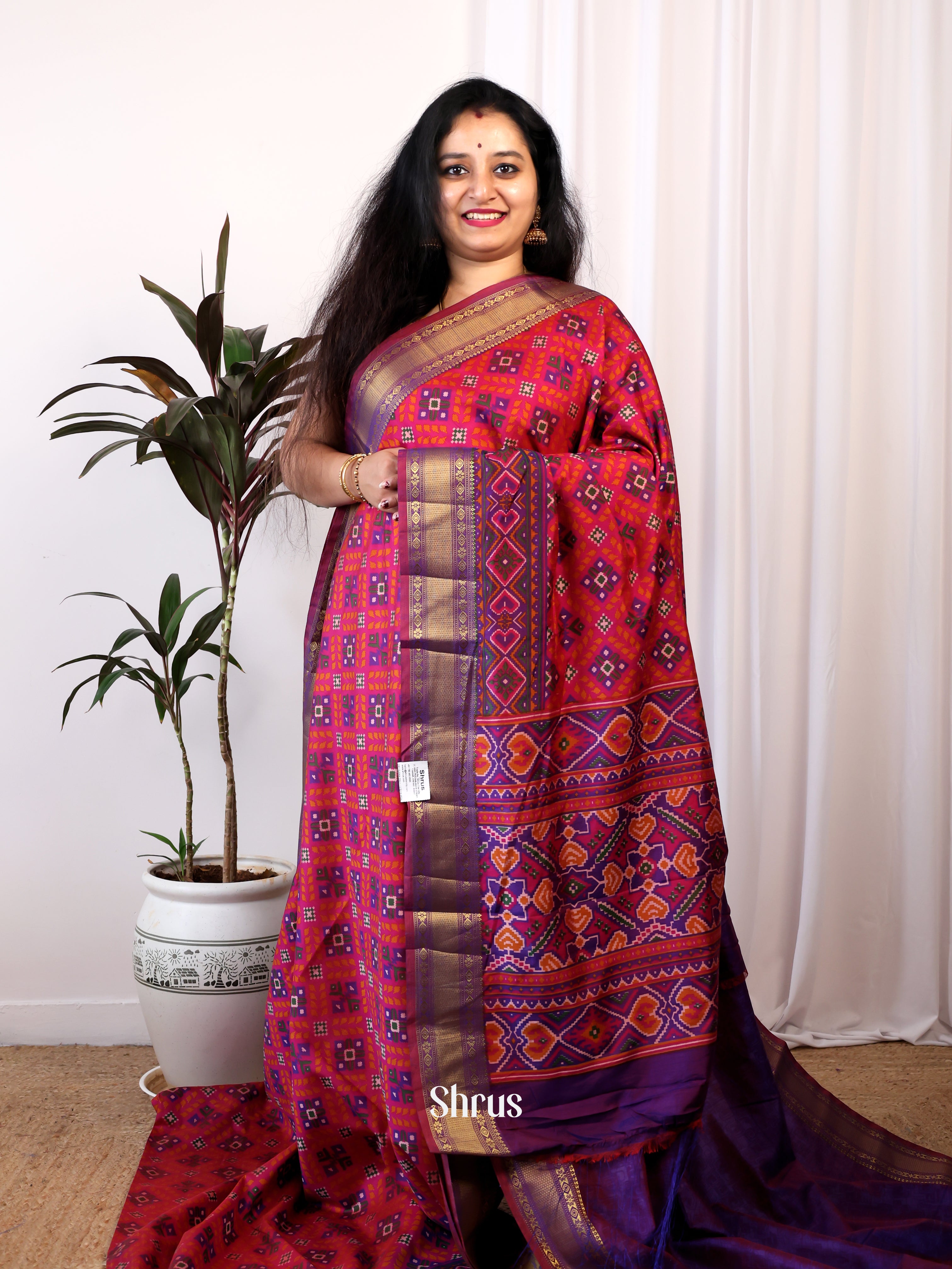 CIS25137- Semi Patola Saree - Shop on Shrus.com