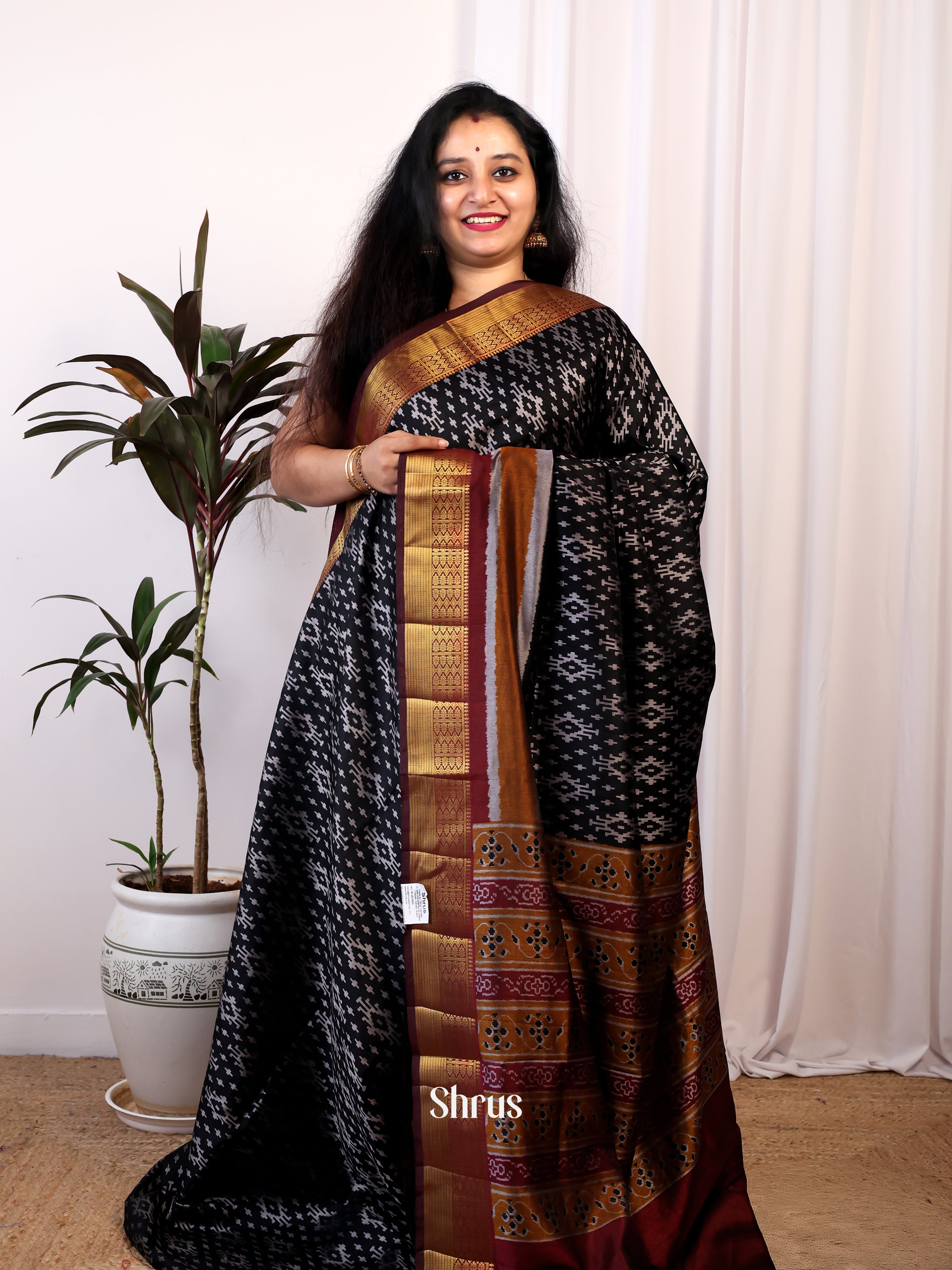 CIS25139- Semi Patola Saree - Shop on Shrus.com
