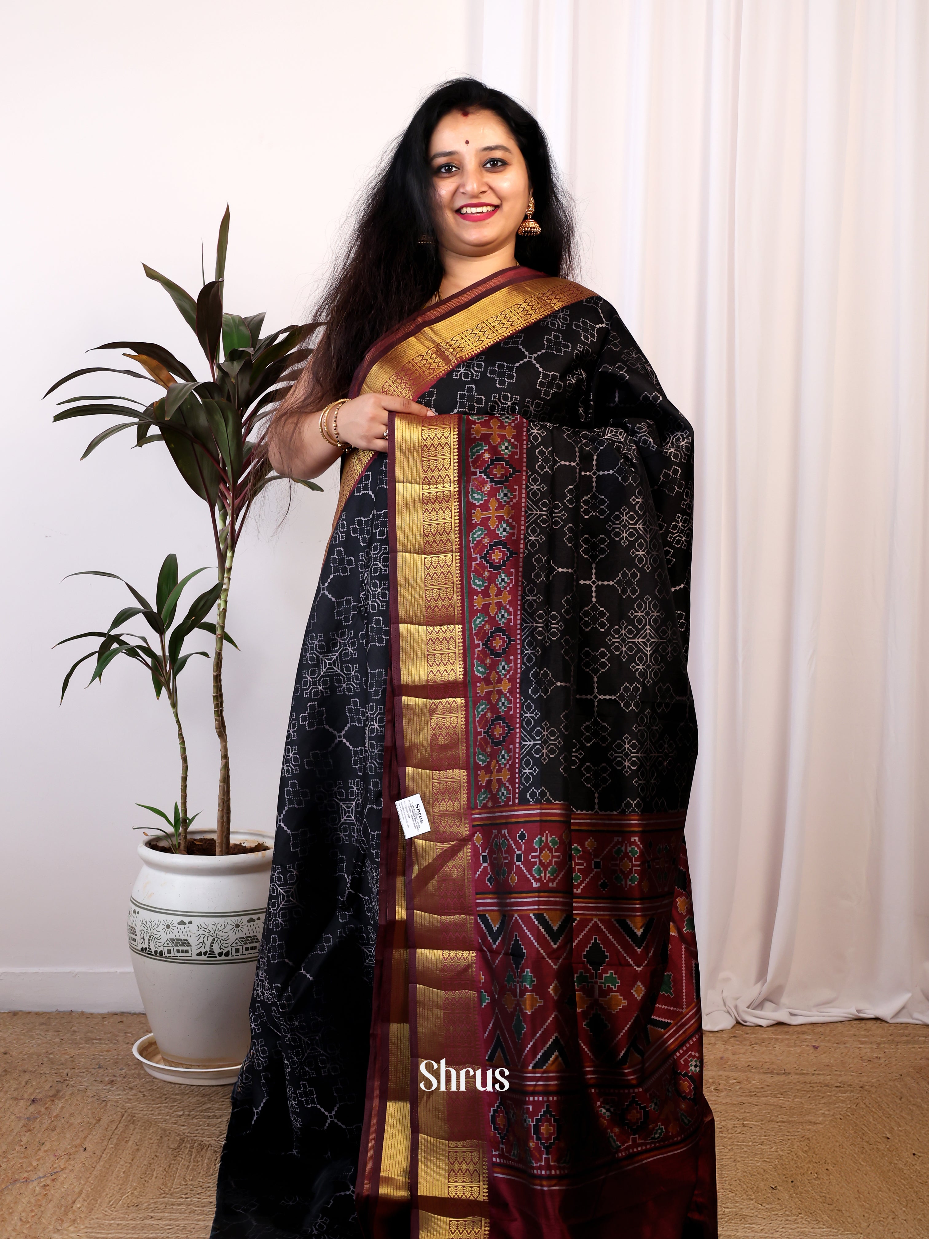 CIS25145- Semi Patola Saree - Shop on Shrus.com