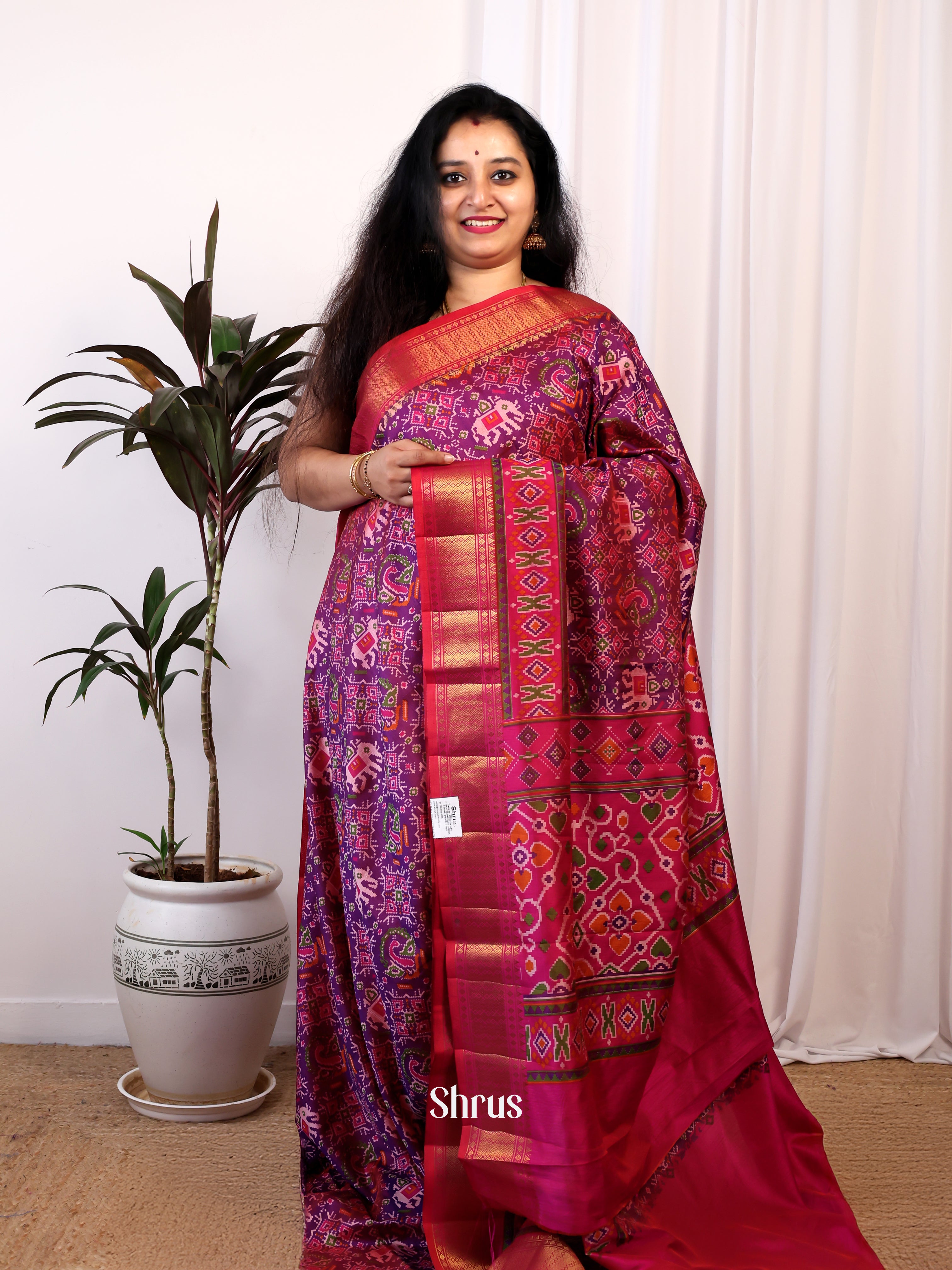 CIS25149 - Semi Patola Saree - Shop on Shrus.com