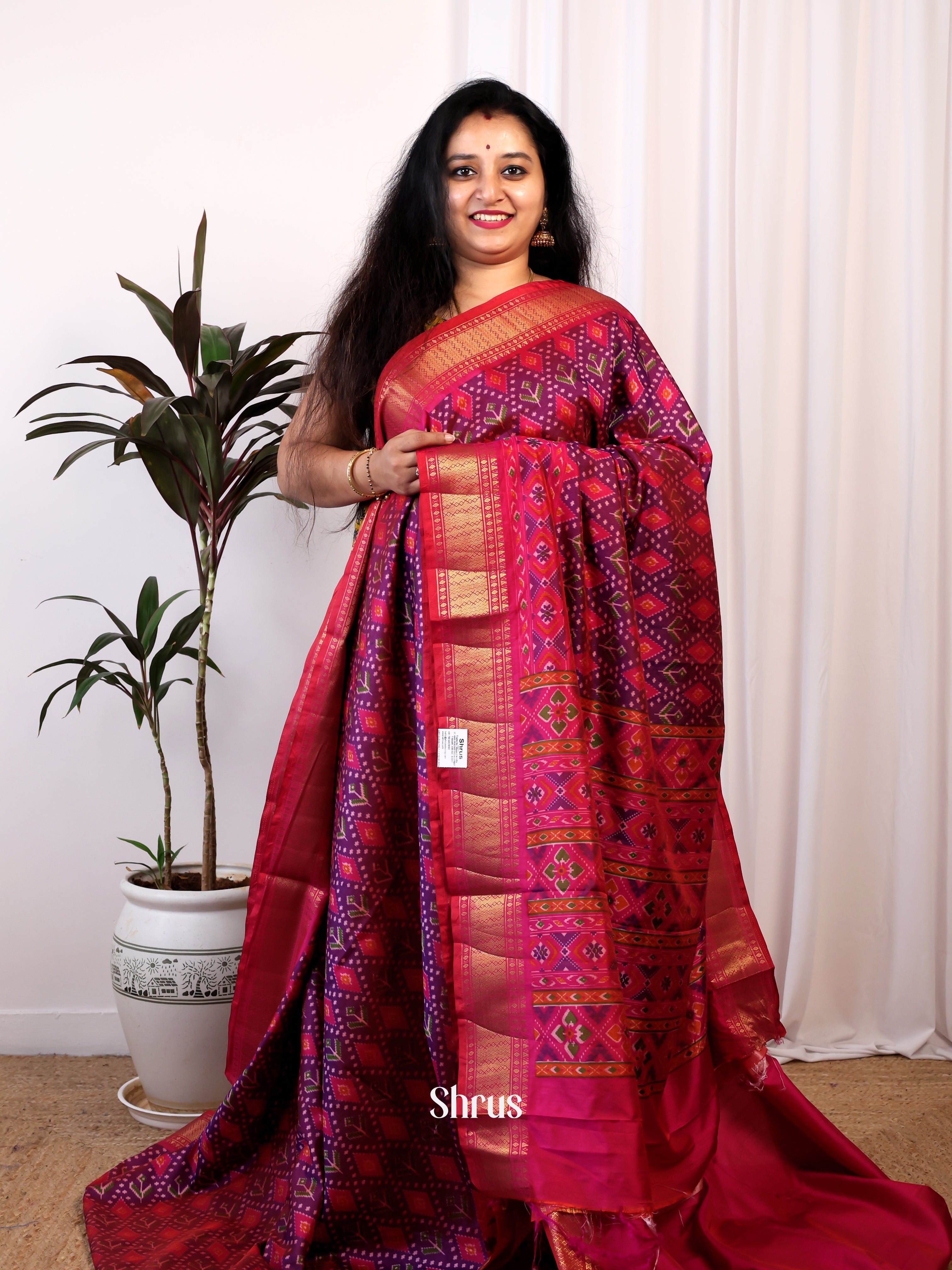 CIS25159- Semi Patola Saree - Shop on Shrus.com
