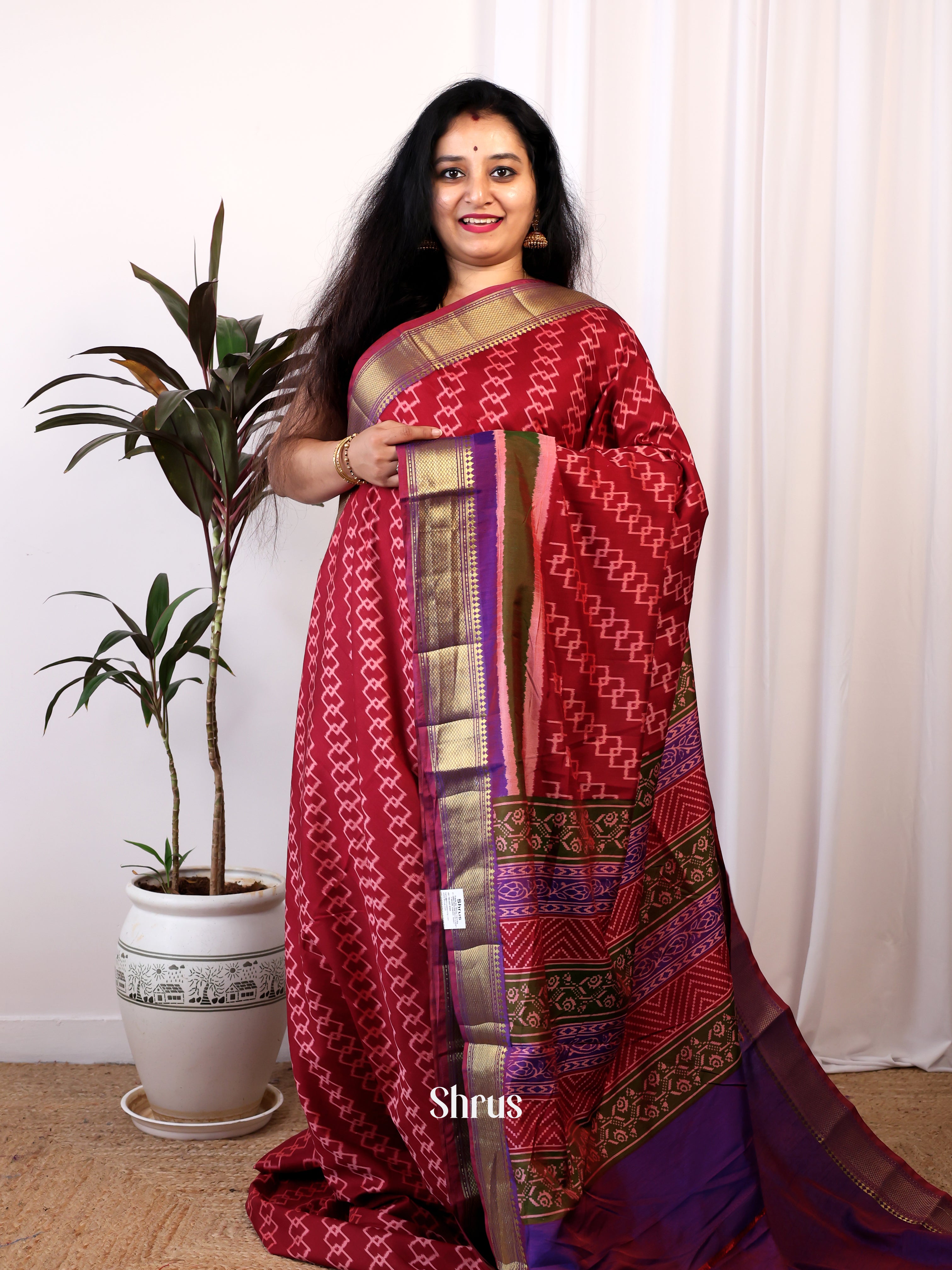 CIS25187 - Semi Patola Saree - Shop on Shrus.com