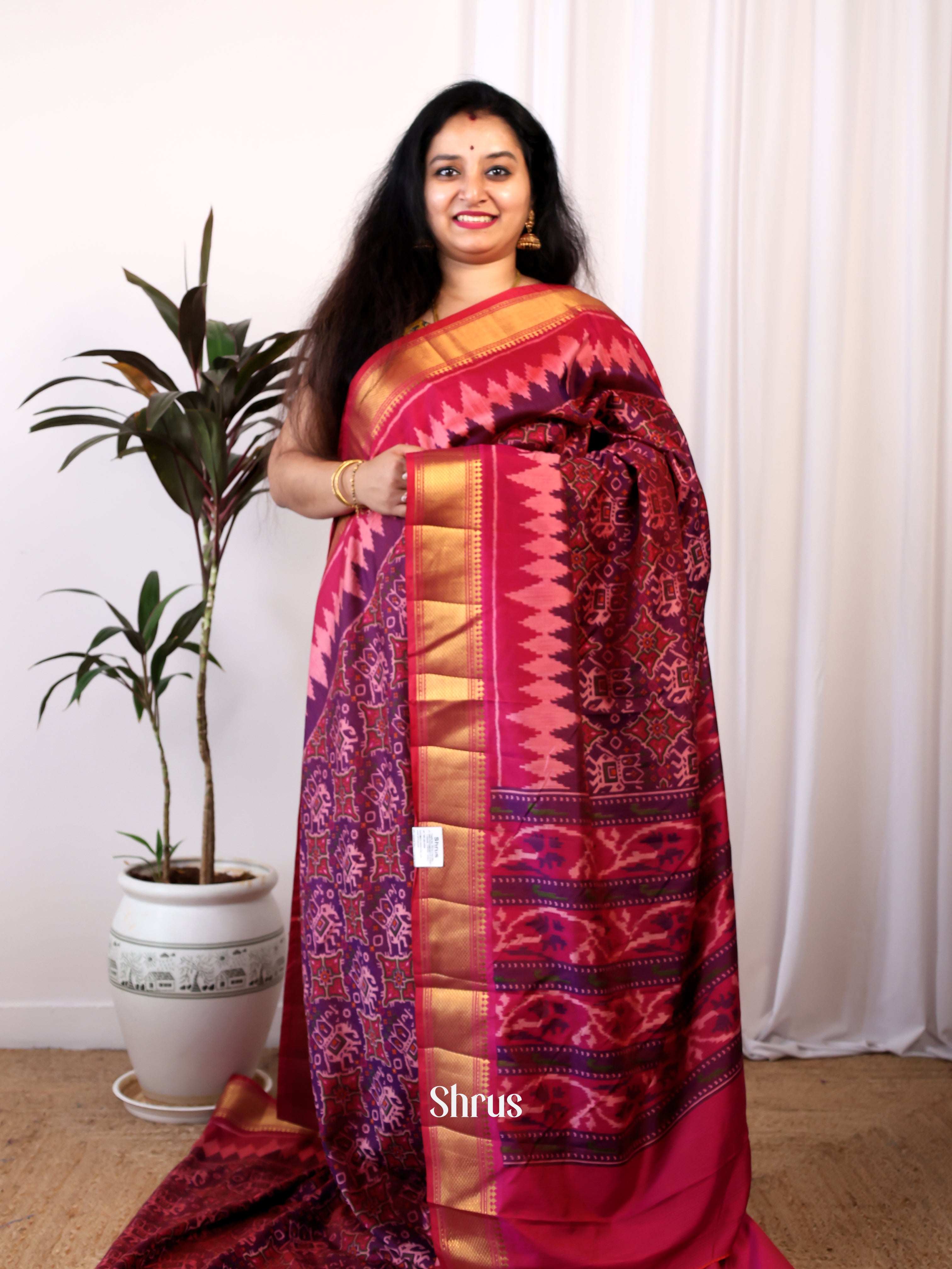 CIS25189 - Semi Patola Saree - Shop on Shrus.com