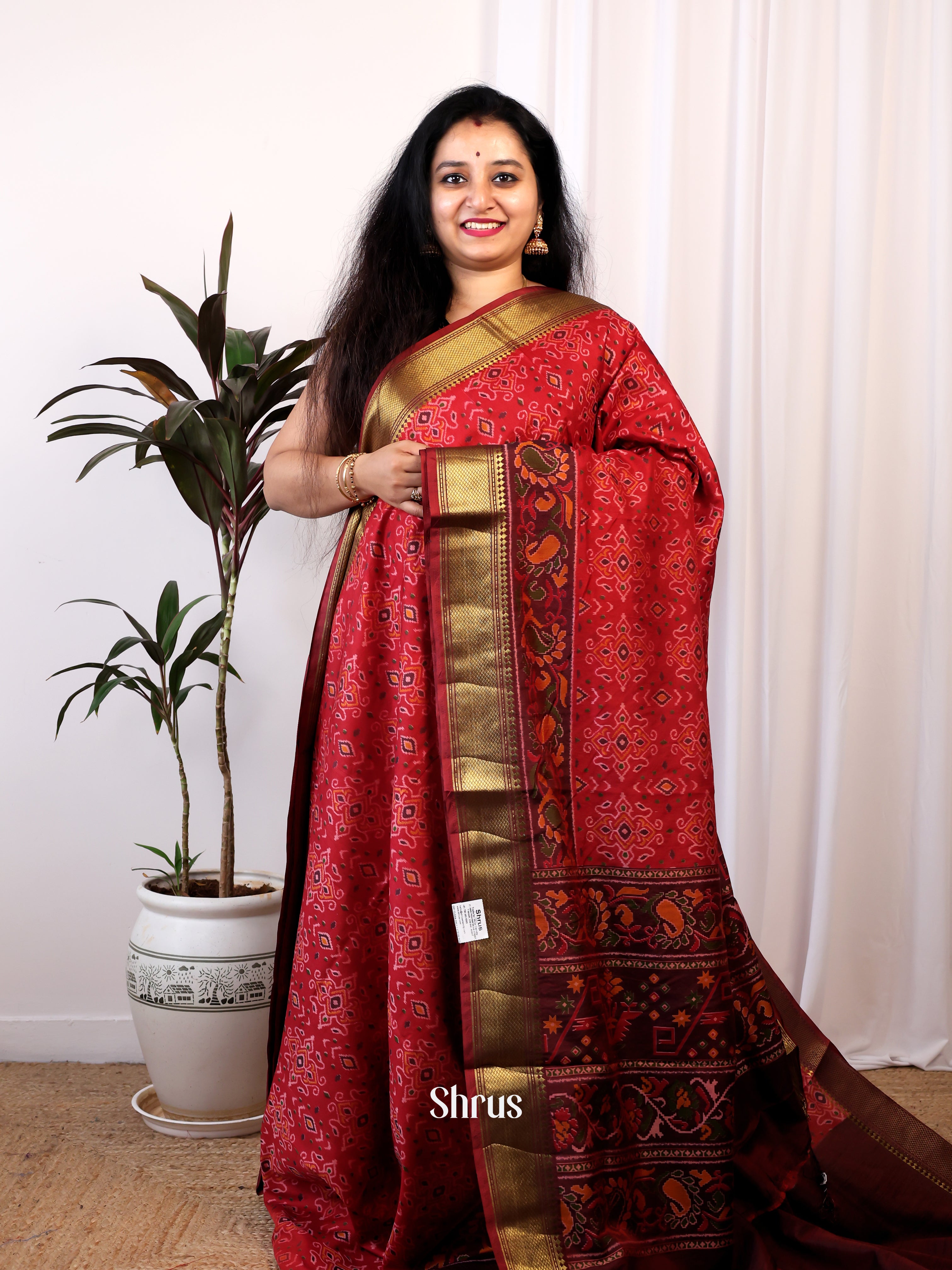 CIS25192 - Semi Patola Saree - Shop on Shrus.com