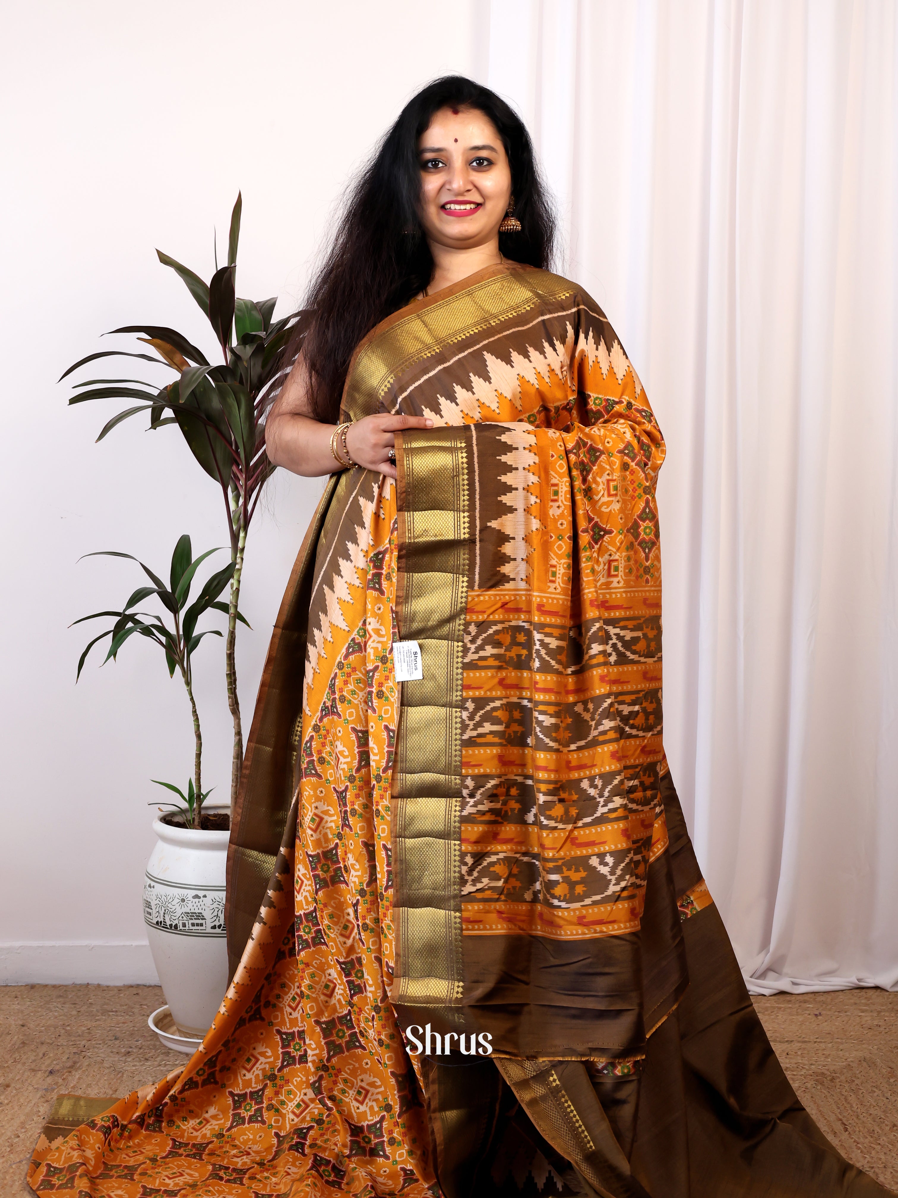 CIS25195 - Semi Patola Saree - Shop on Shrus.com