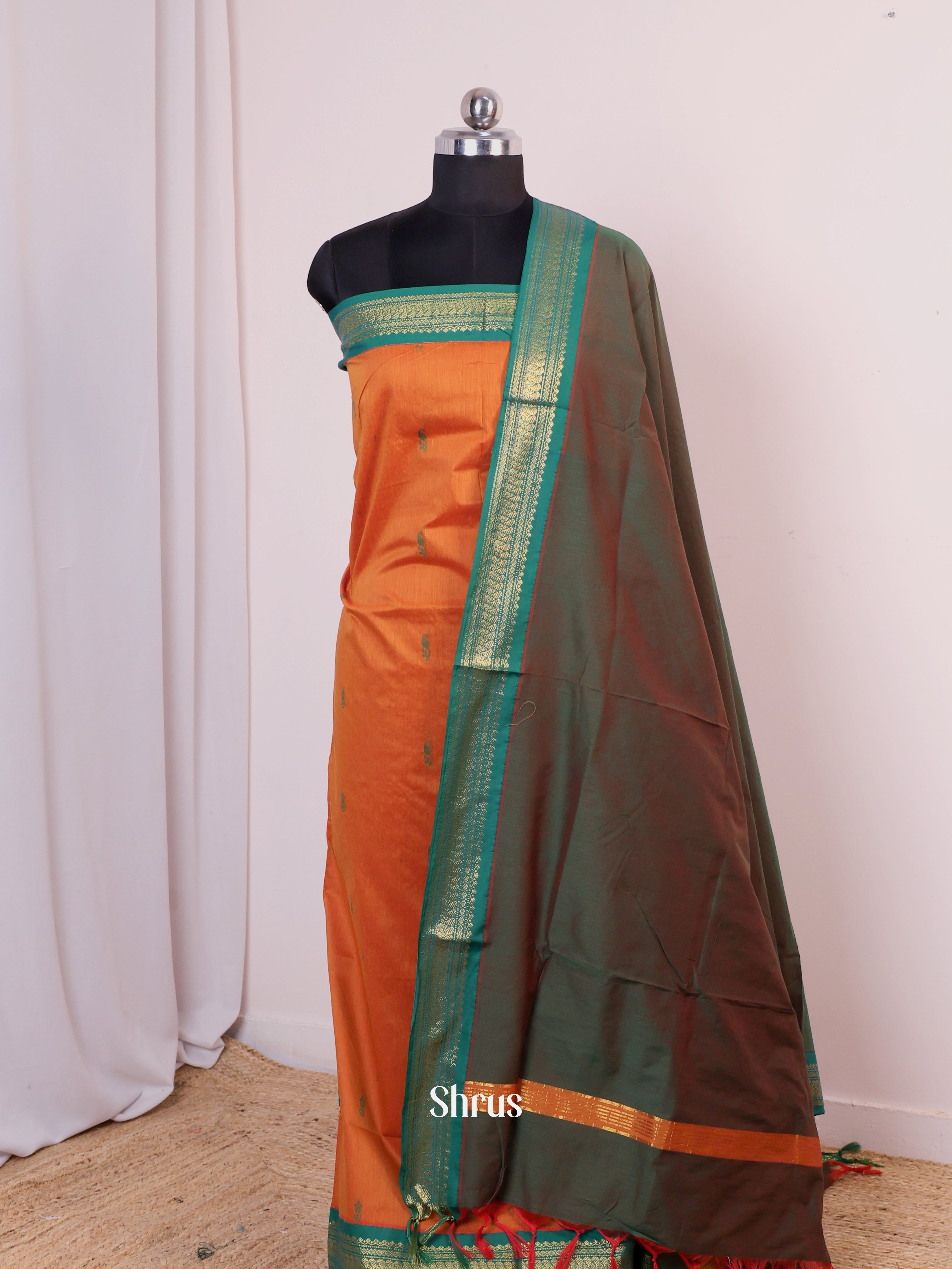 CIS25199 - Kalyani Cotton salwar unstitch - Shop on Shrus.com