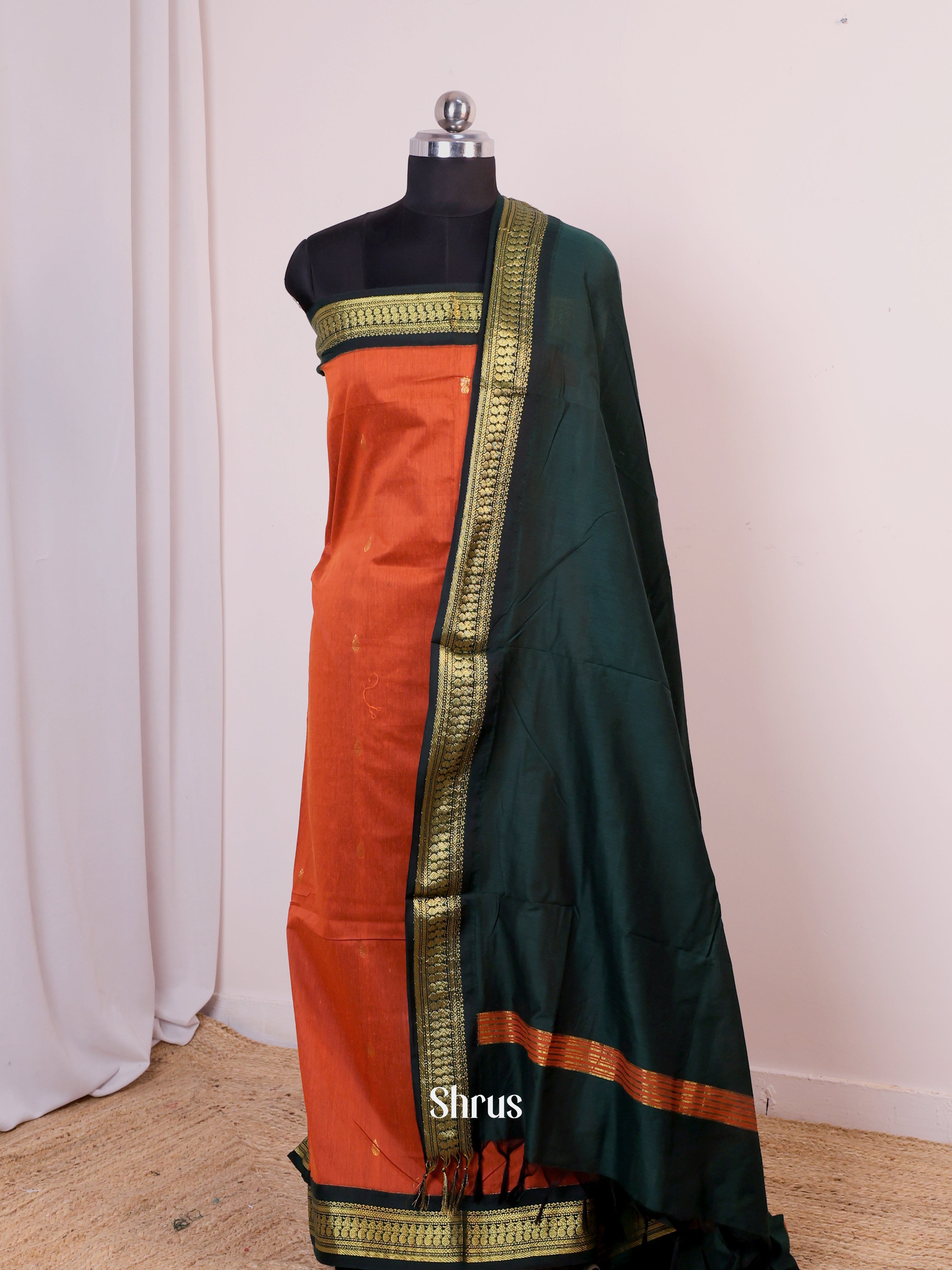 CIS25201 - Kalyani Cotton salwar unstitch - Shop on Shrus.com