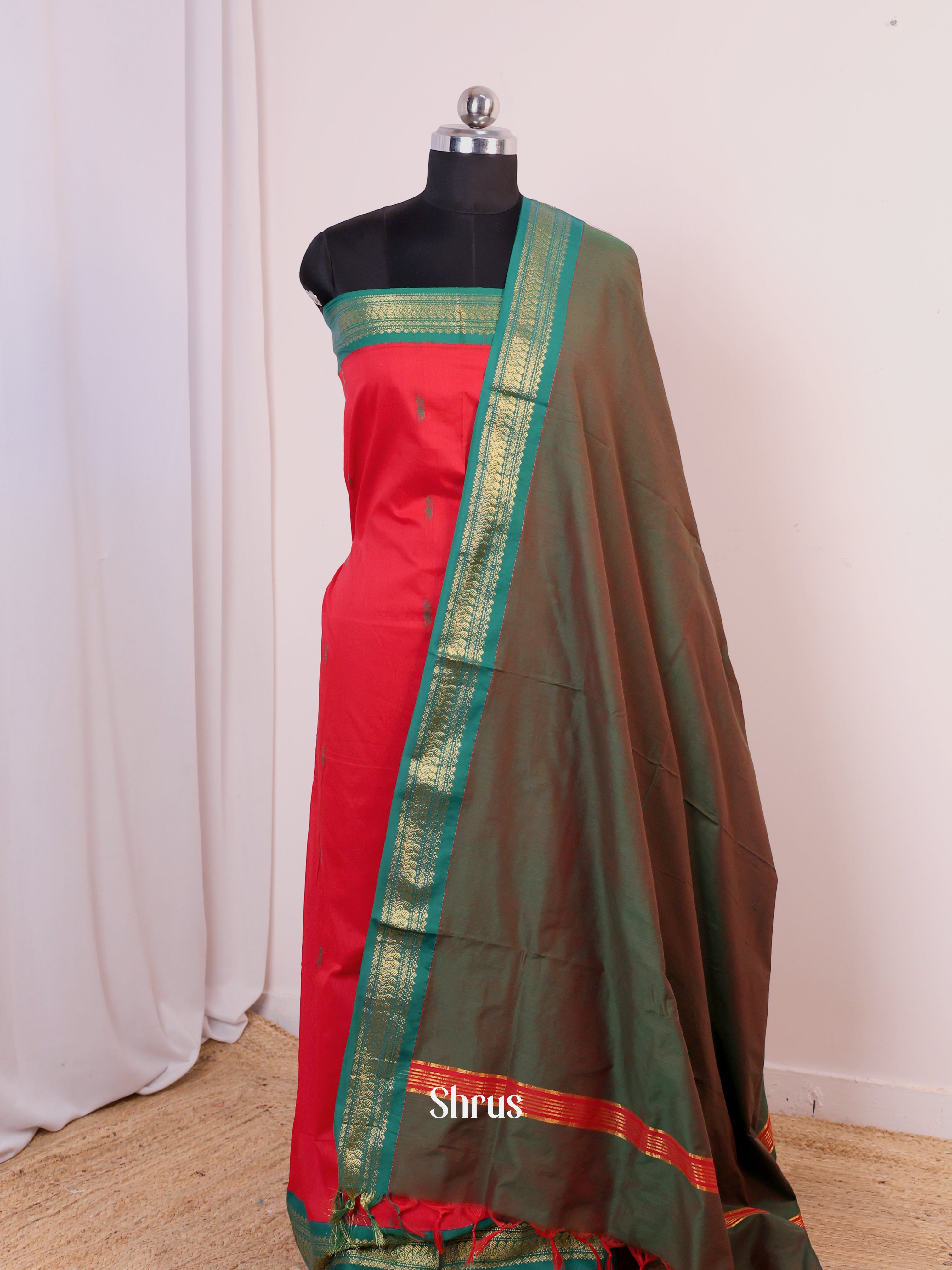 CIS25205 - Kalyani Cotton salwar unstitch - Shop on Shrus.com