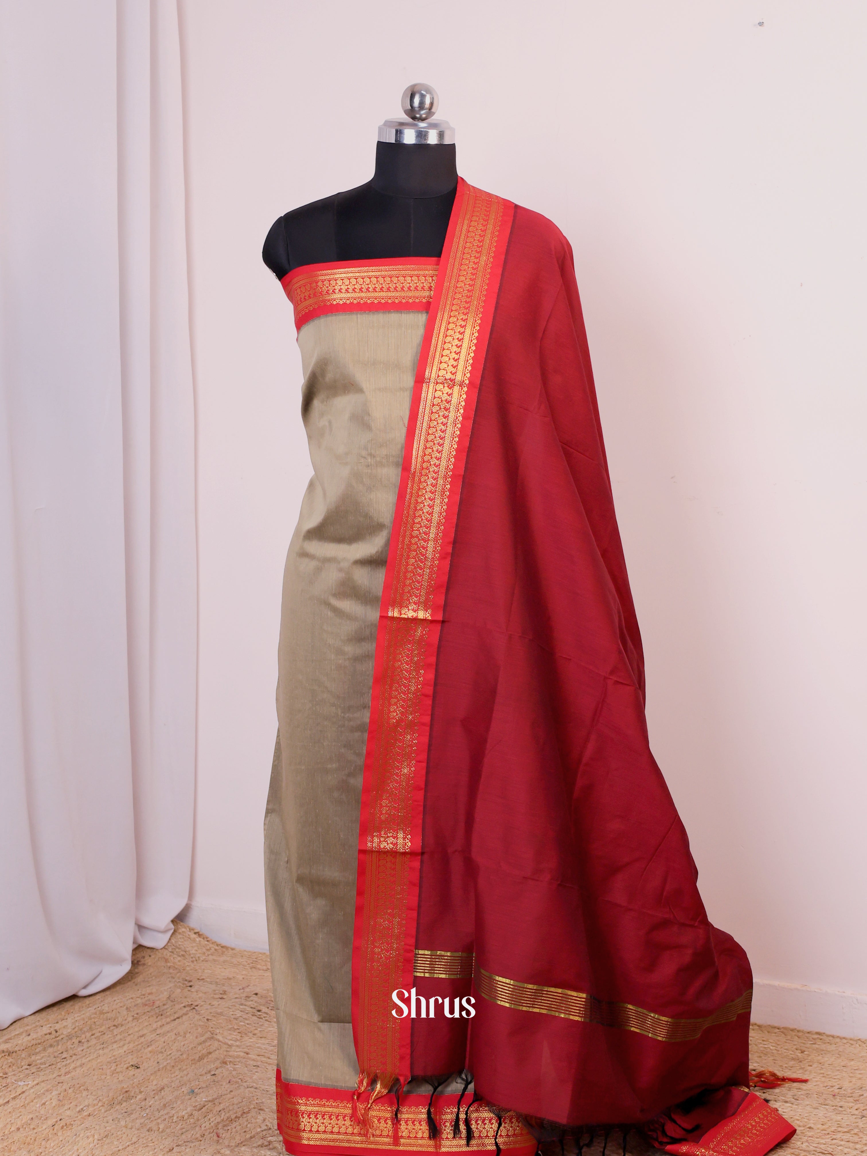 CIS25212 - Kalyani Cotton salwar unstitch - Shop on Shrus.com