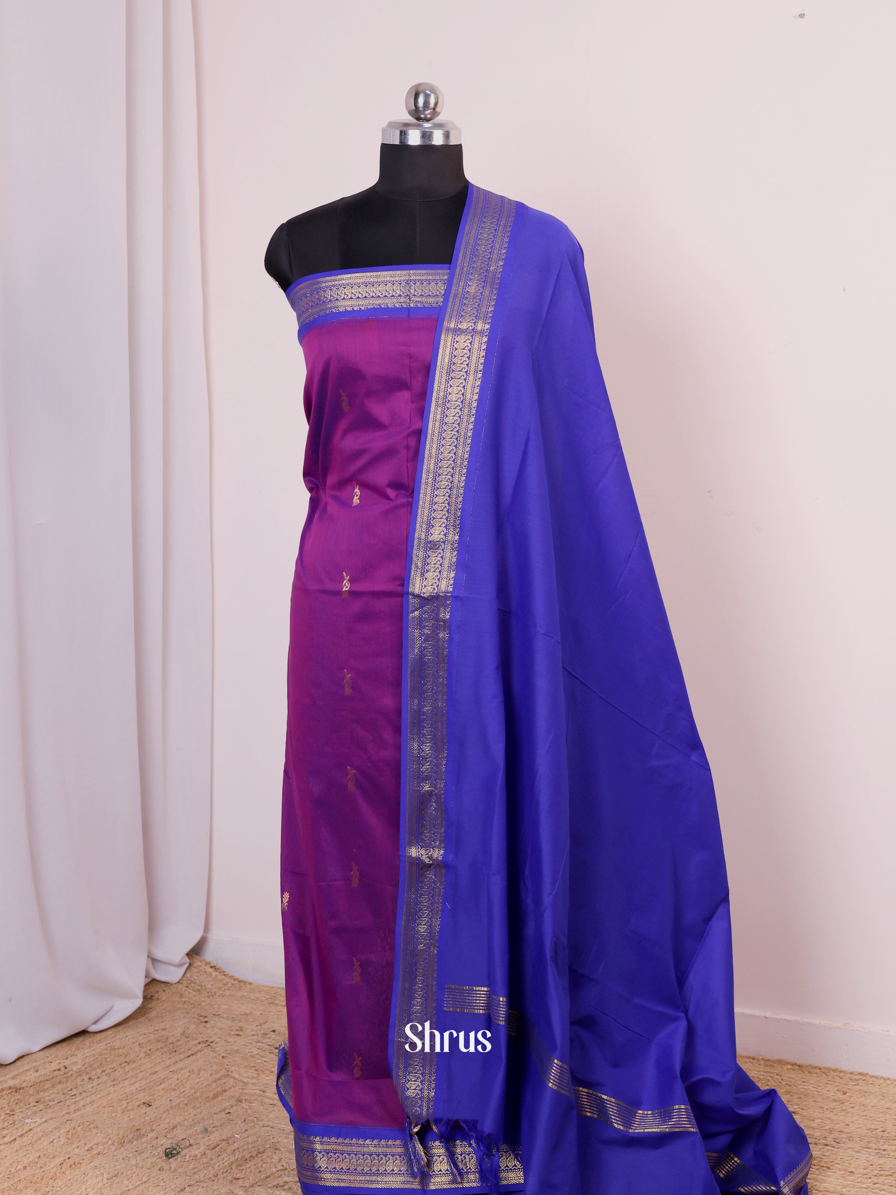 CIS25218 - Kalyani Cotton salwar unstitch - Shop on Shrus.com