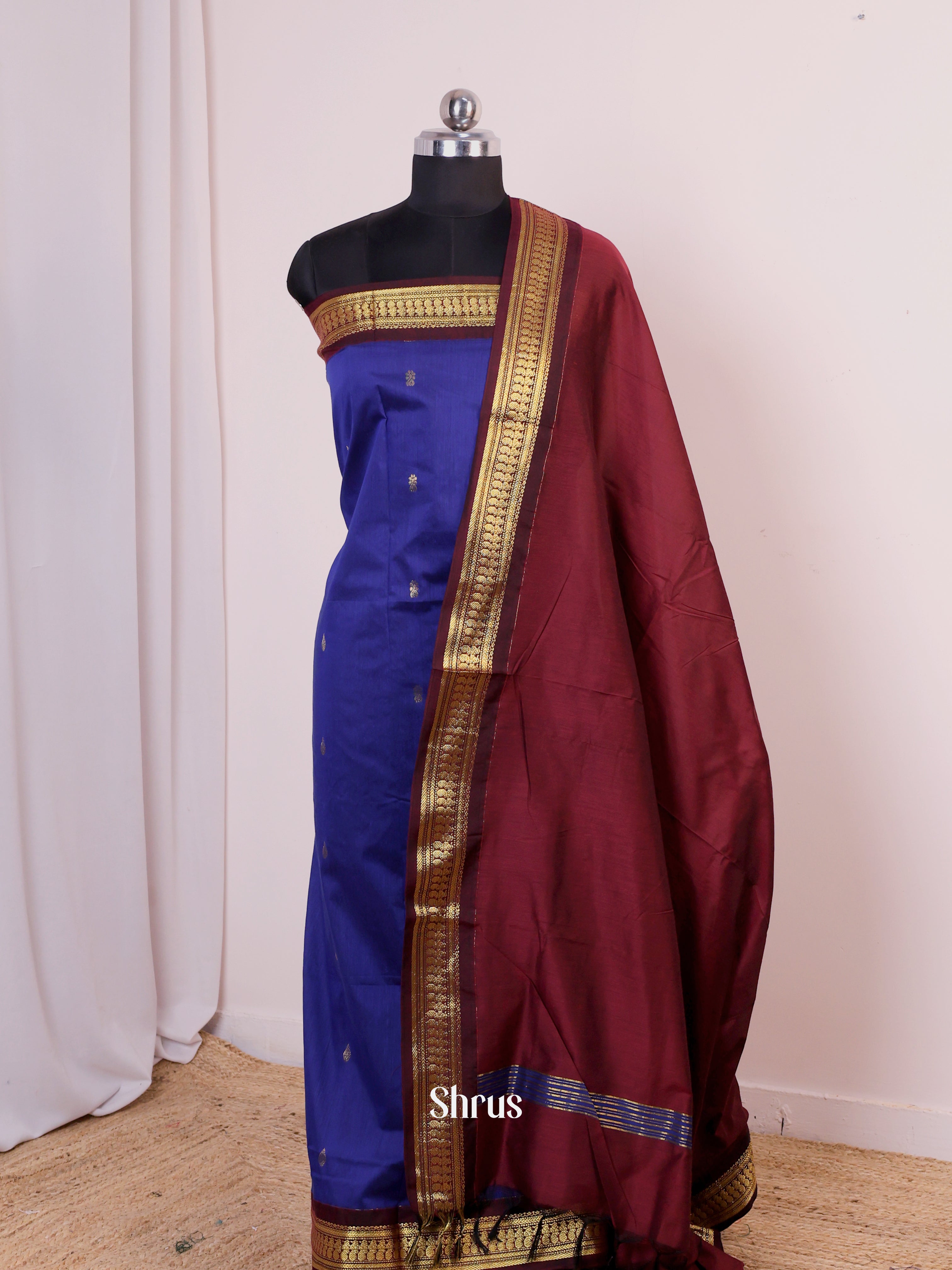 CIS25220 - Kalyani Cotton salwar unstitch - Shop on Shrus.com