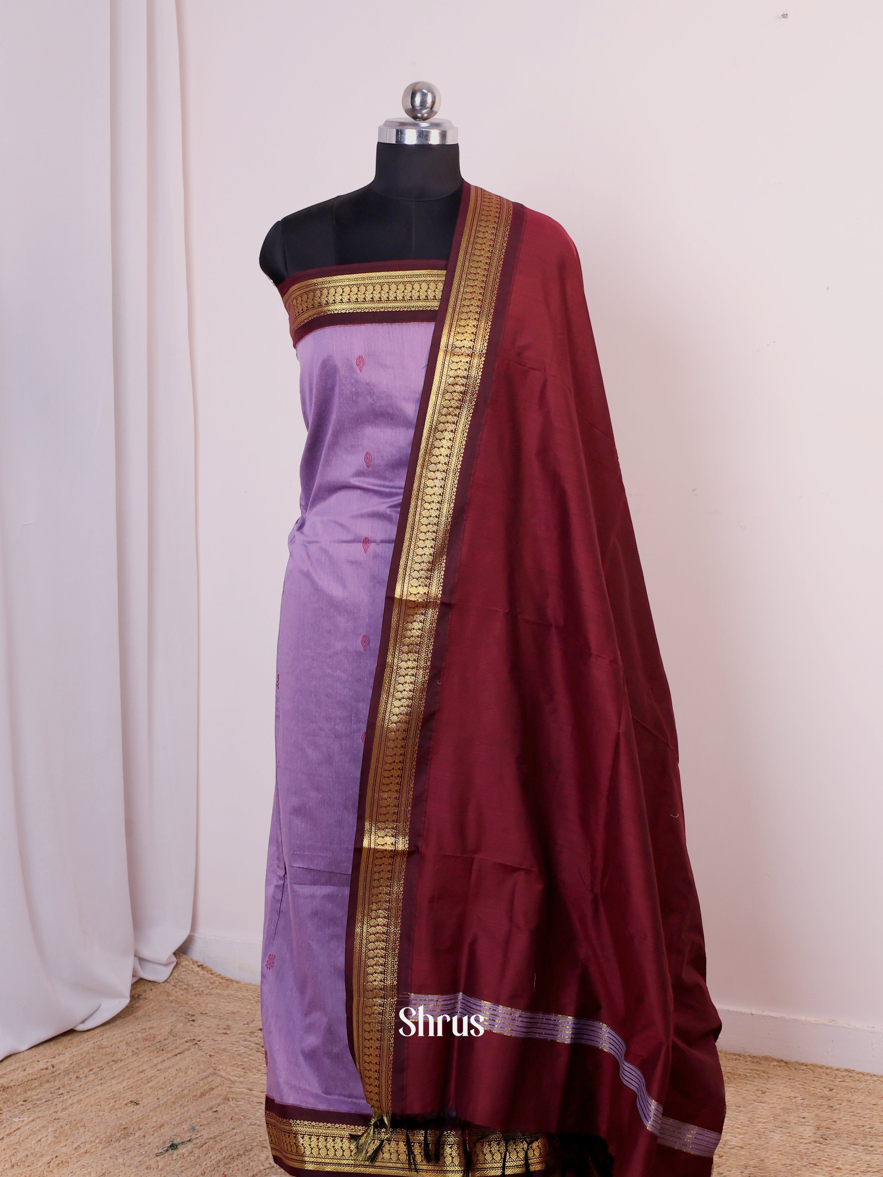 CIS25221 - Kalyani Cotton salwar unstitch - Shop on Shrus.com