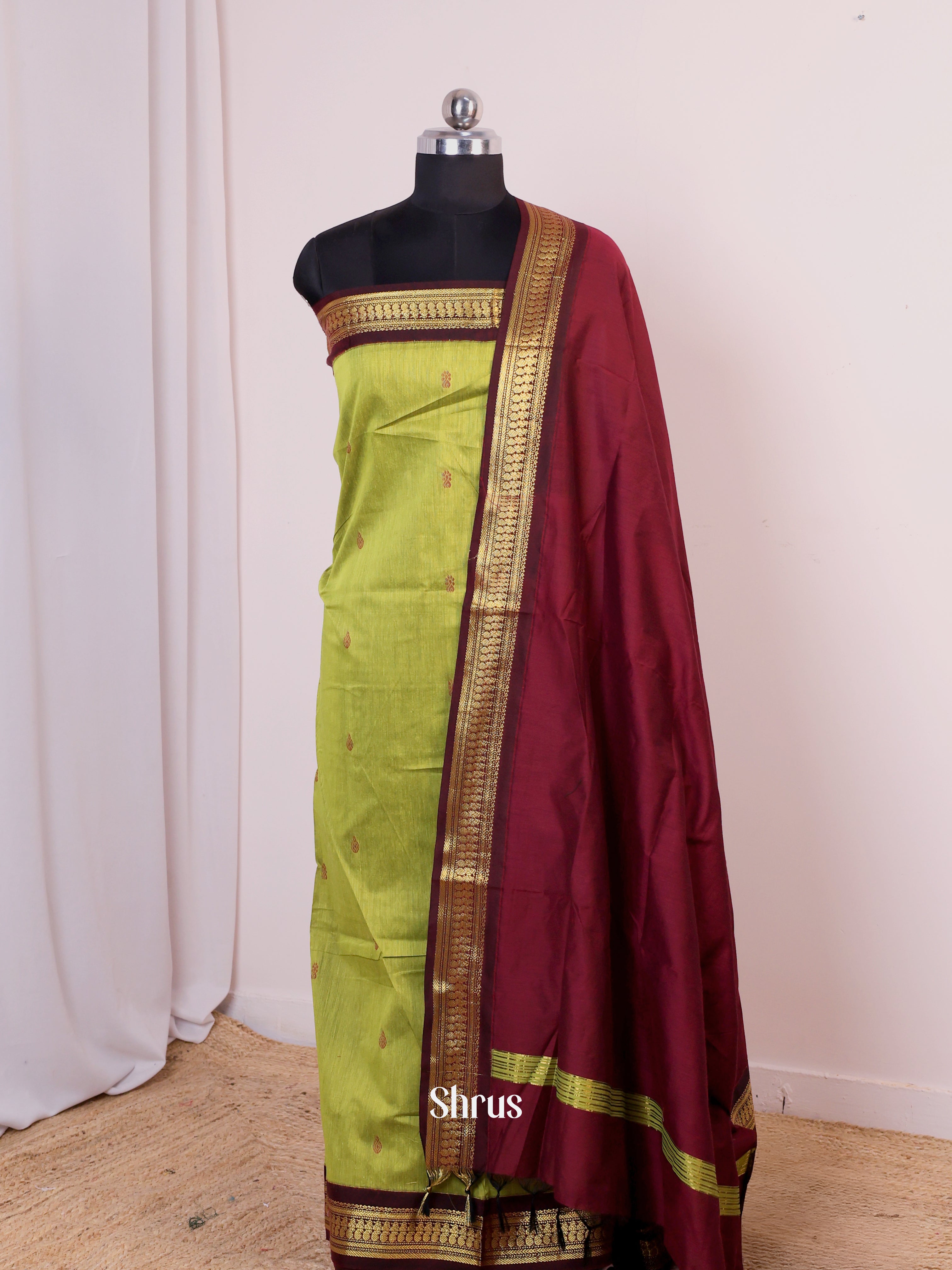 CIS25226 - Kalyani Cotton salwar unstitch - Shop on Shrus.com