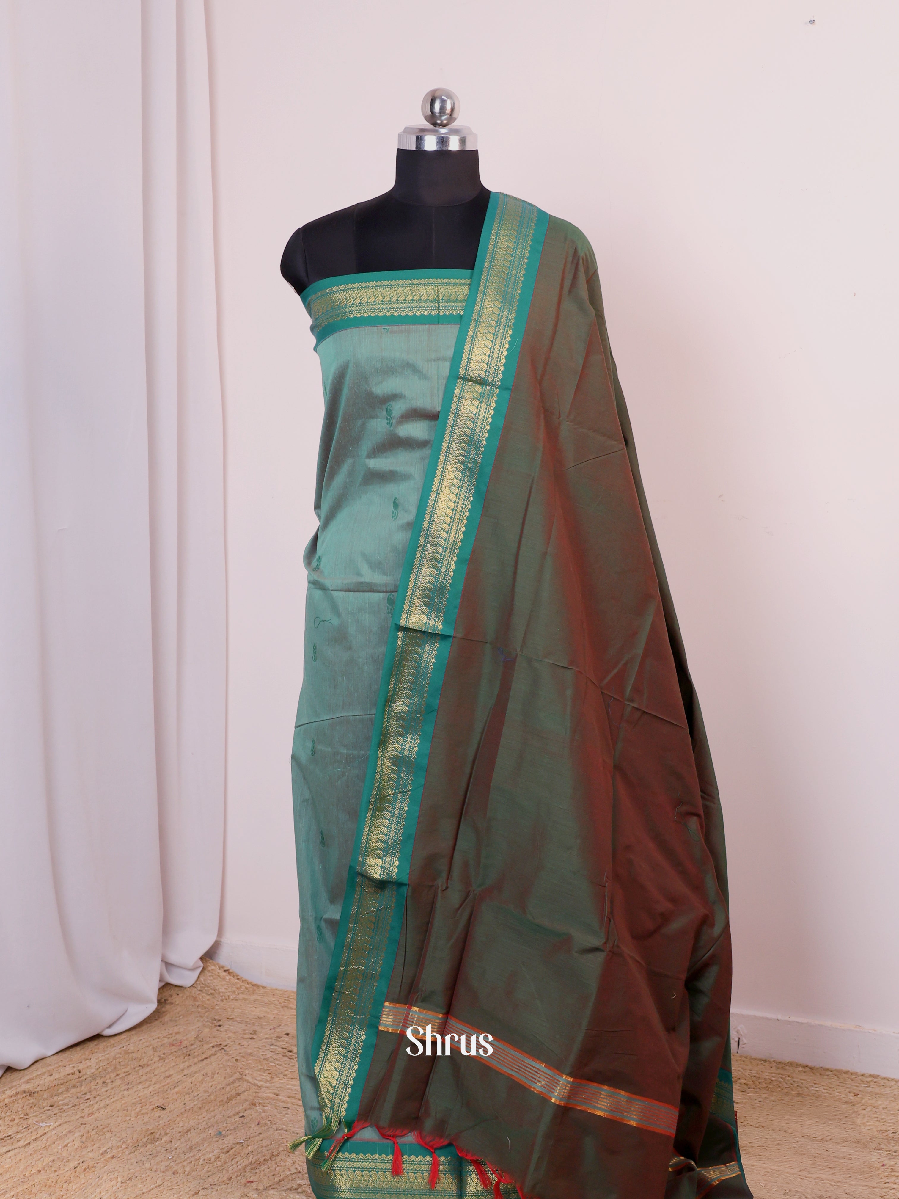 CIS25227 - Kalyani Cotton salwar unstitch - Shop on Shrus.com