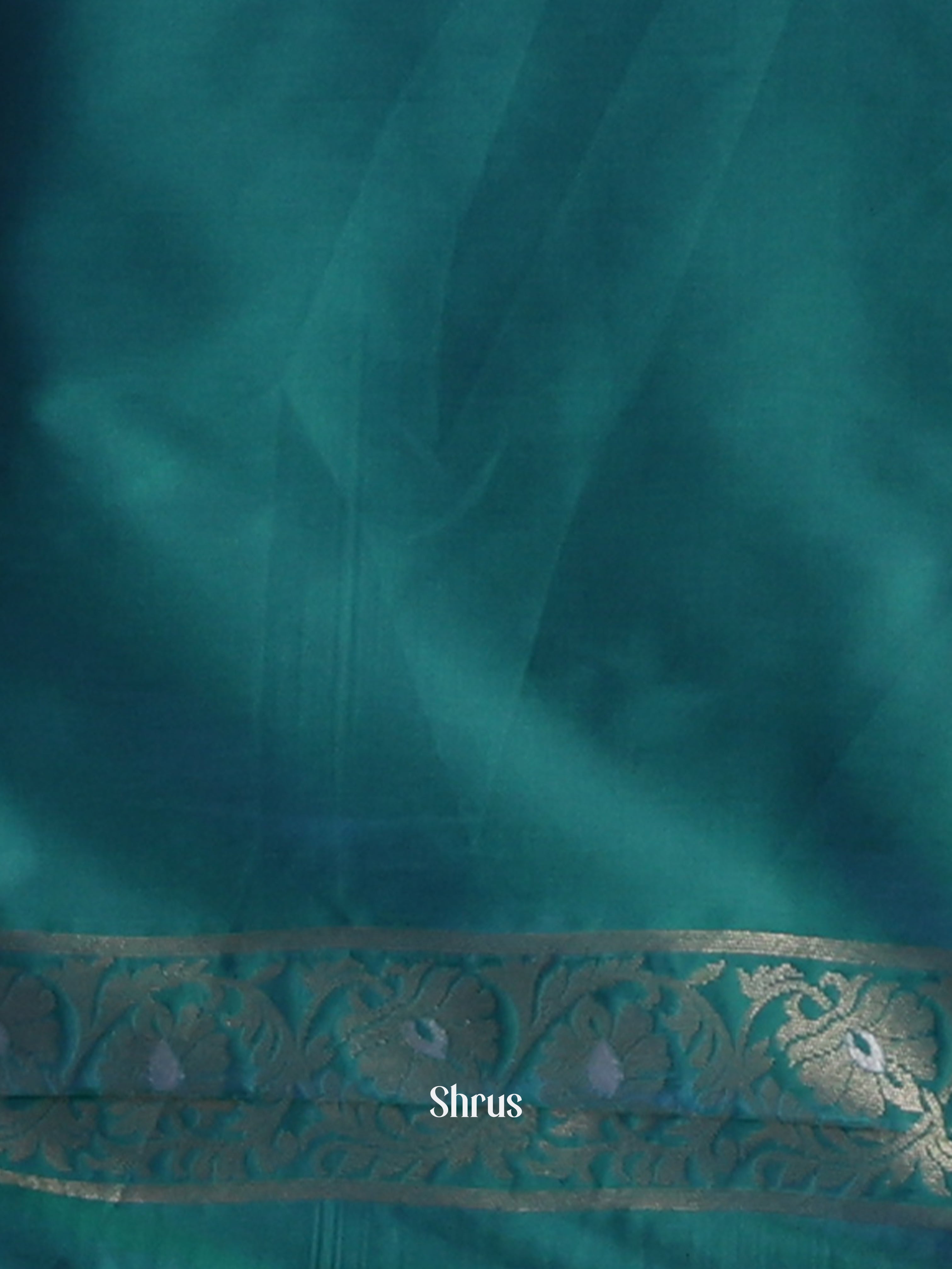 Purple & Blue - Semi Softsilk Saree - Shop on Shrus.com