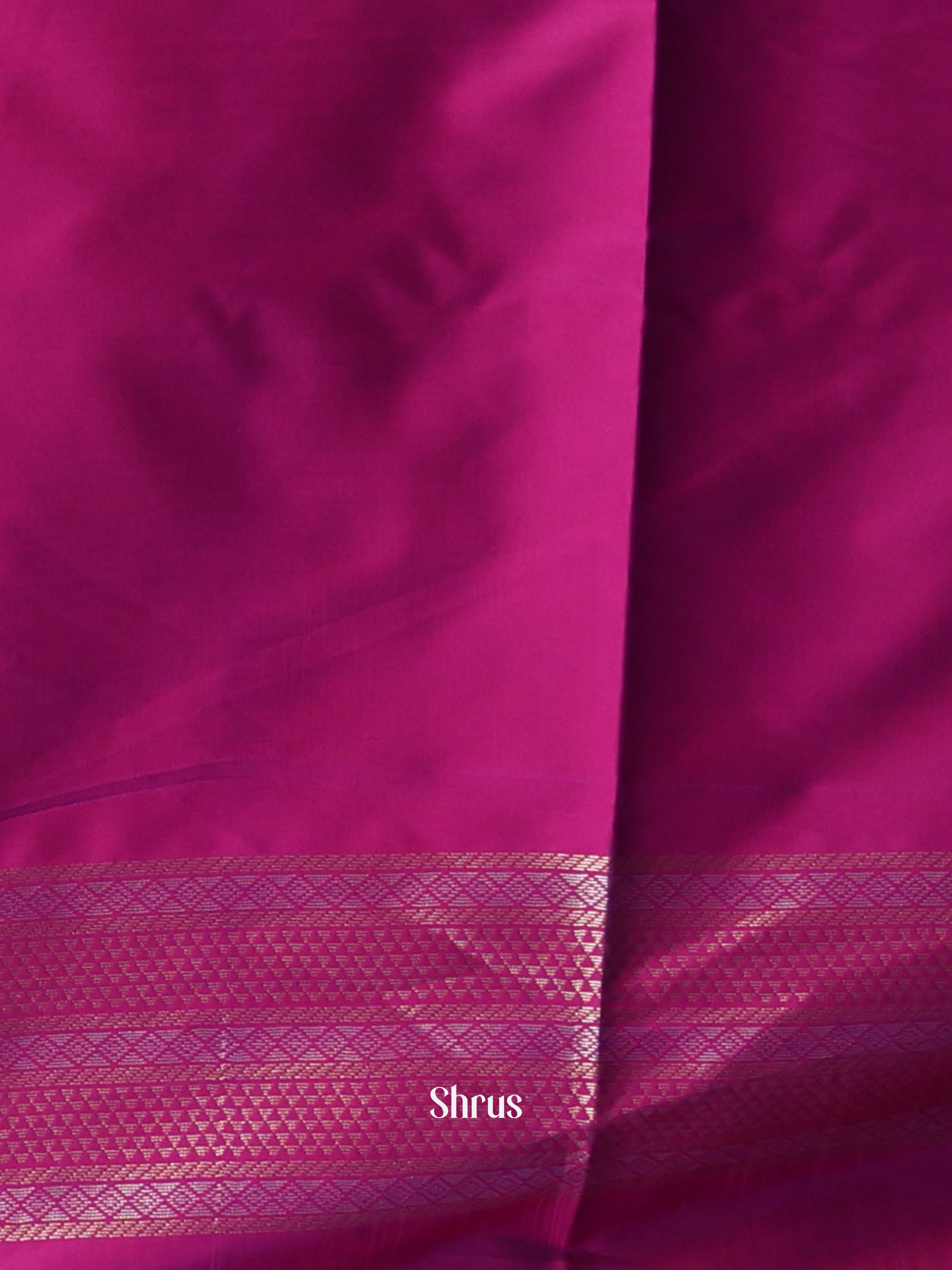 Blue & Purple - Semi Softsilk Saree - Shop on Shrus.com