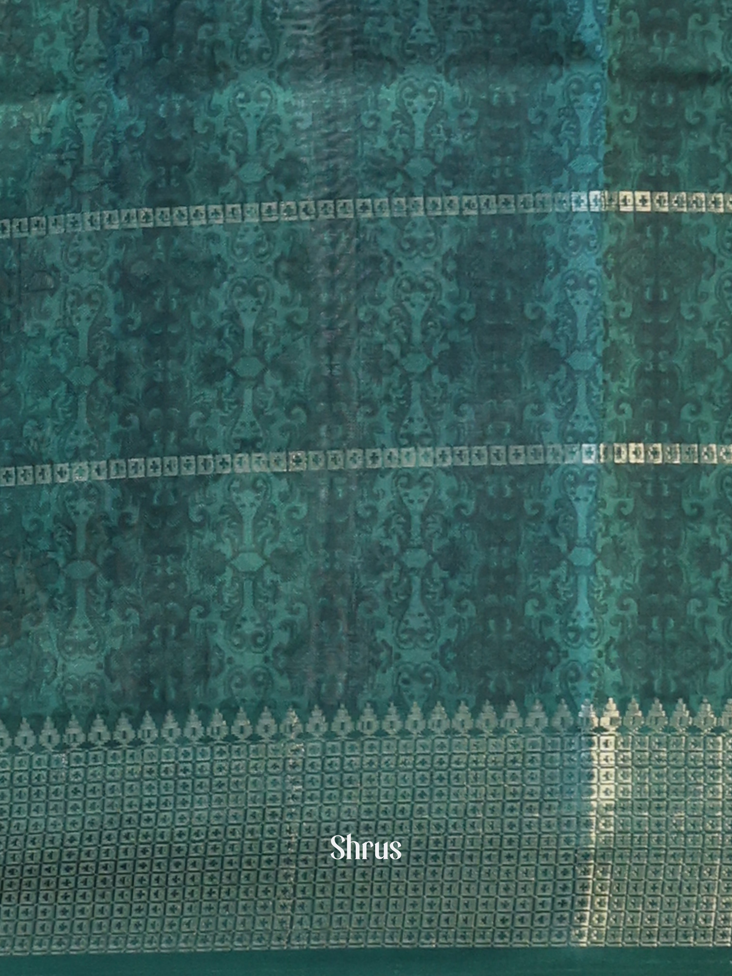 Green - Semi Dola silk Saree - Shop on Shrus.com