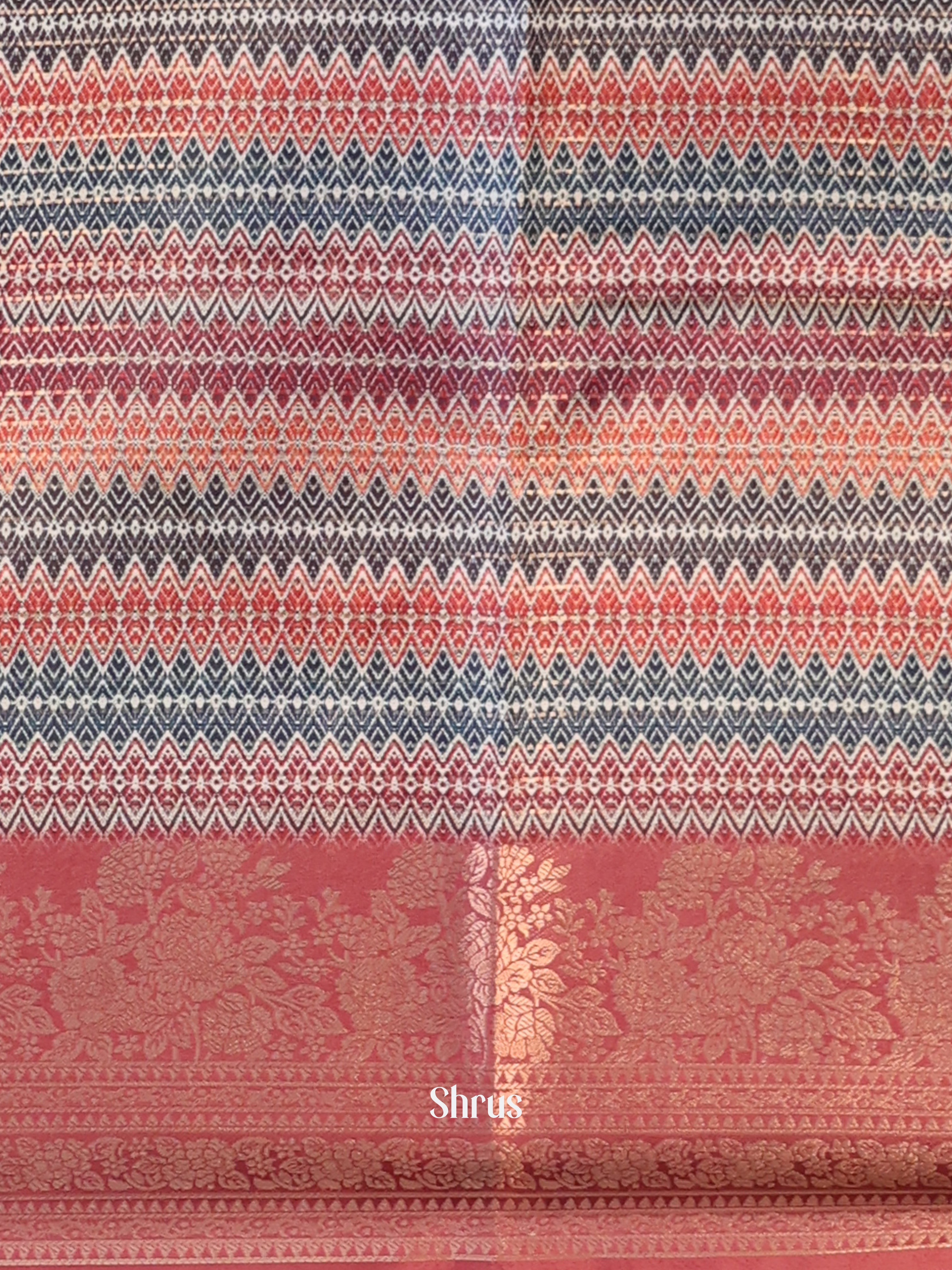 Pink - Semi Dola silk Saree - Shop on Shrus.com
